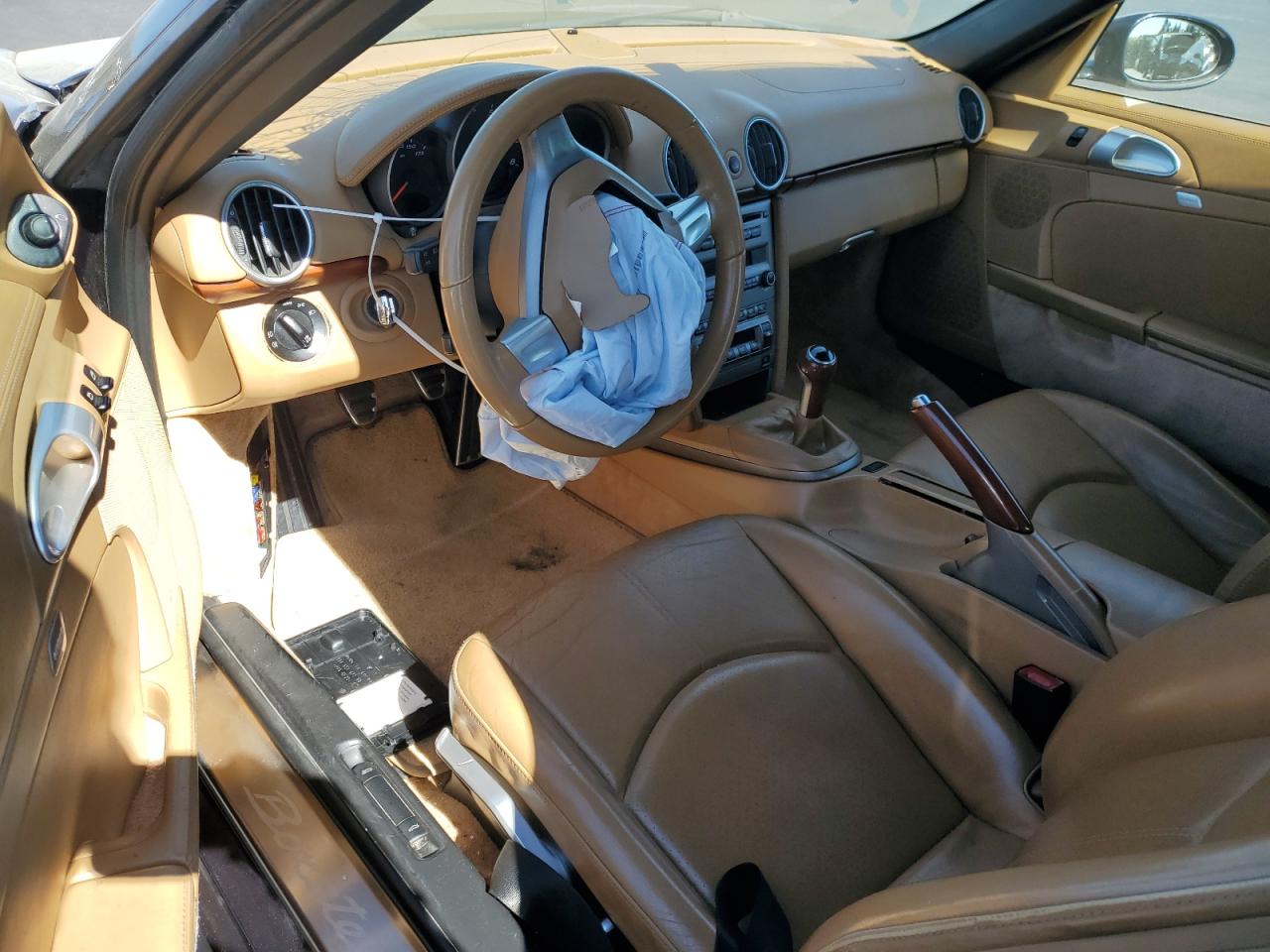 2007 Porsche Boxster Черный vin: WP0CA29857U712263