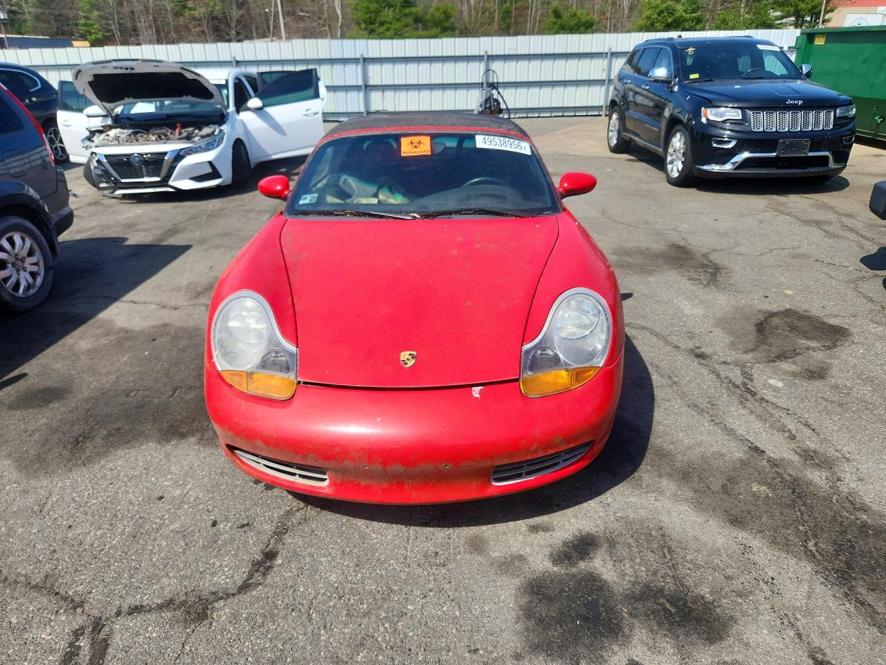 1998 Porsche Boxster Red vin: WP0CA2985WU624540