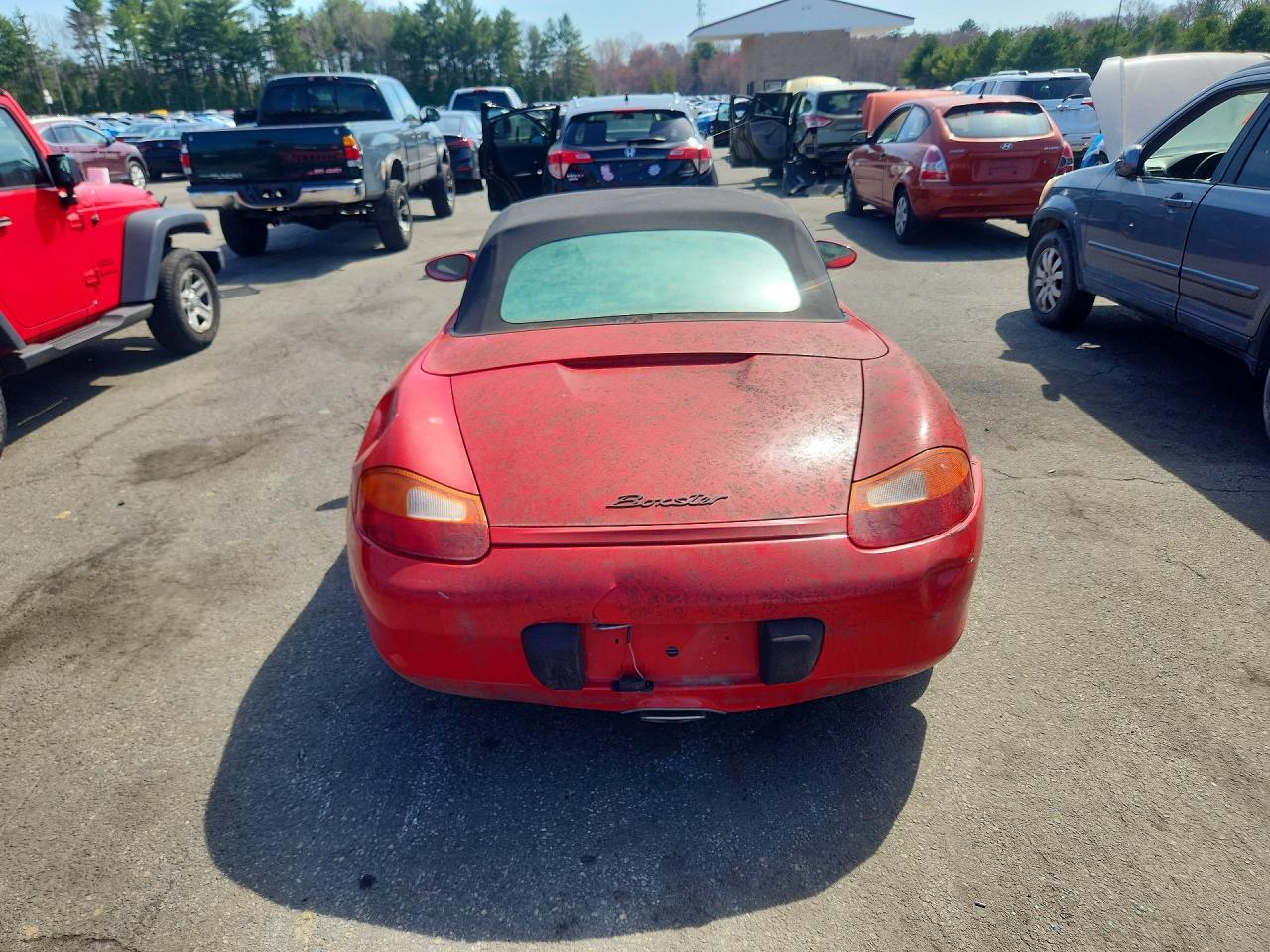 1998 Porsche Boxster Red vin: WP0CA2985WU624540