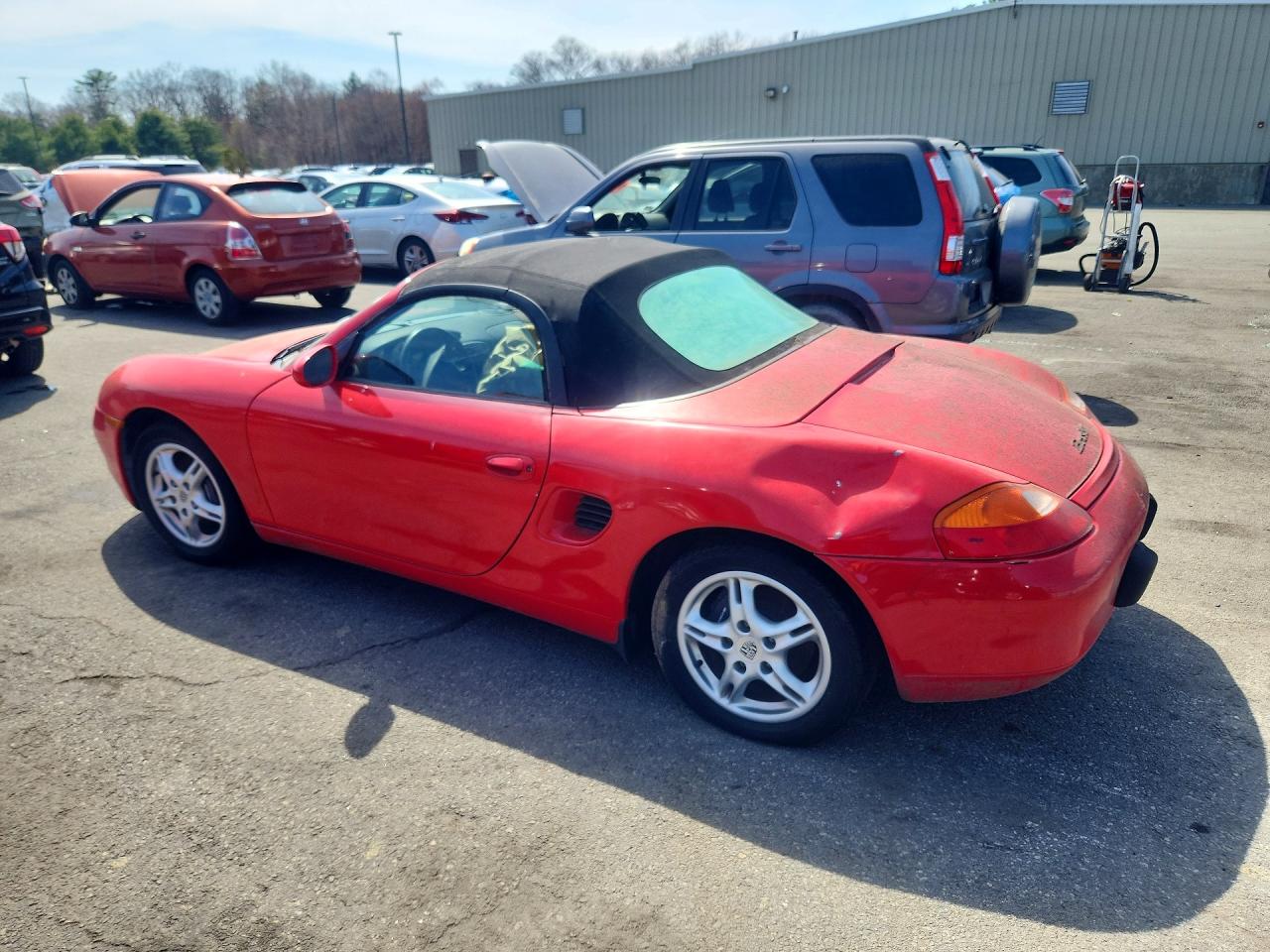 1998 Porsche Boxster Red vin: WP0CA2985WU624540