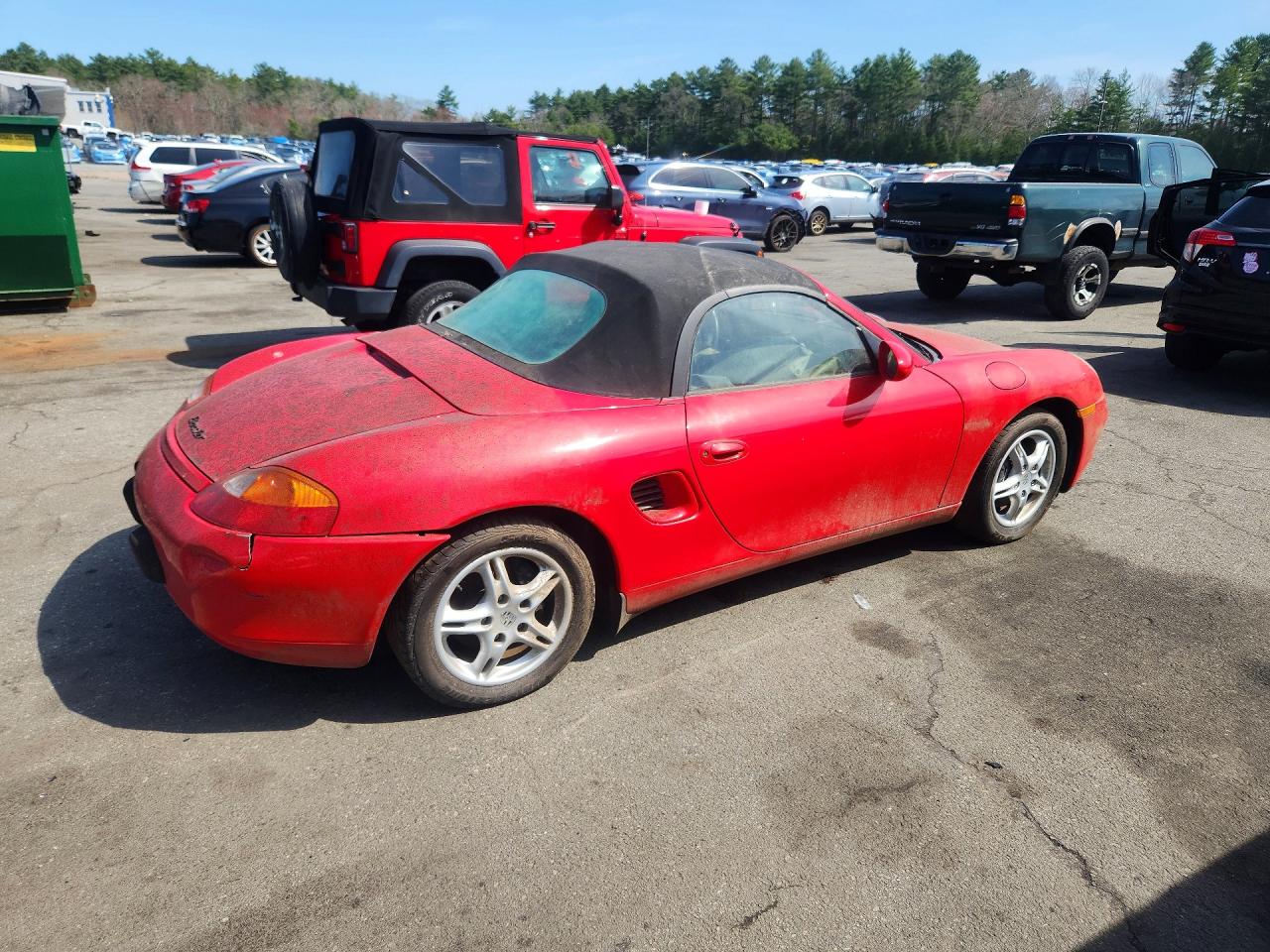 1998 Porsche Boxster Red vin: WP0CA2985WU624540