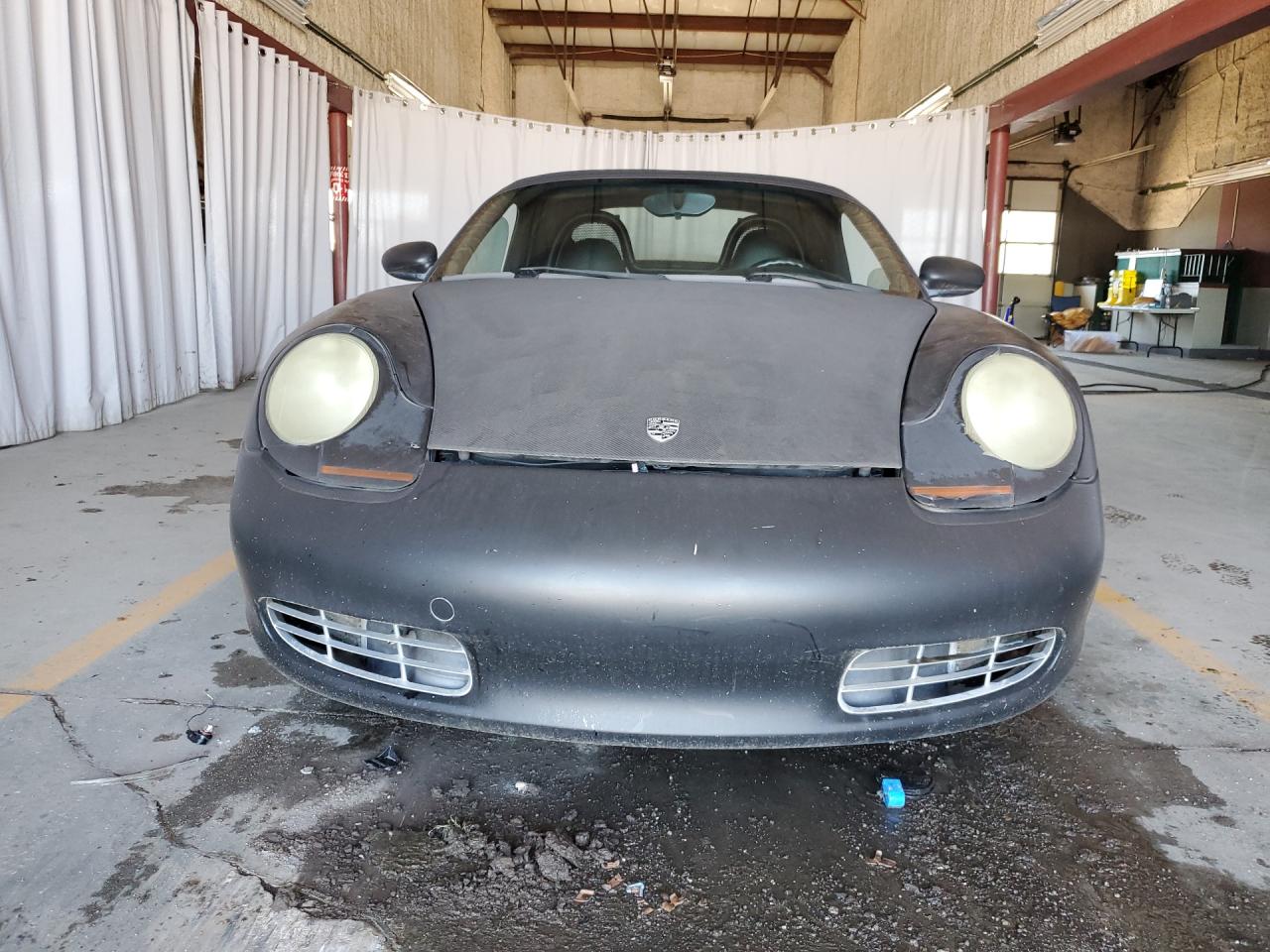 1999 Porsche Boxster Black vin: WP0CA2985XU629545 Damage: Front Bumper/Cover, Previous Repair, Substandard Repair