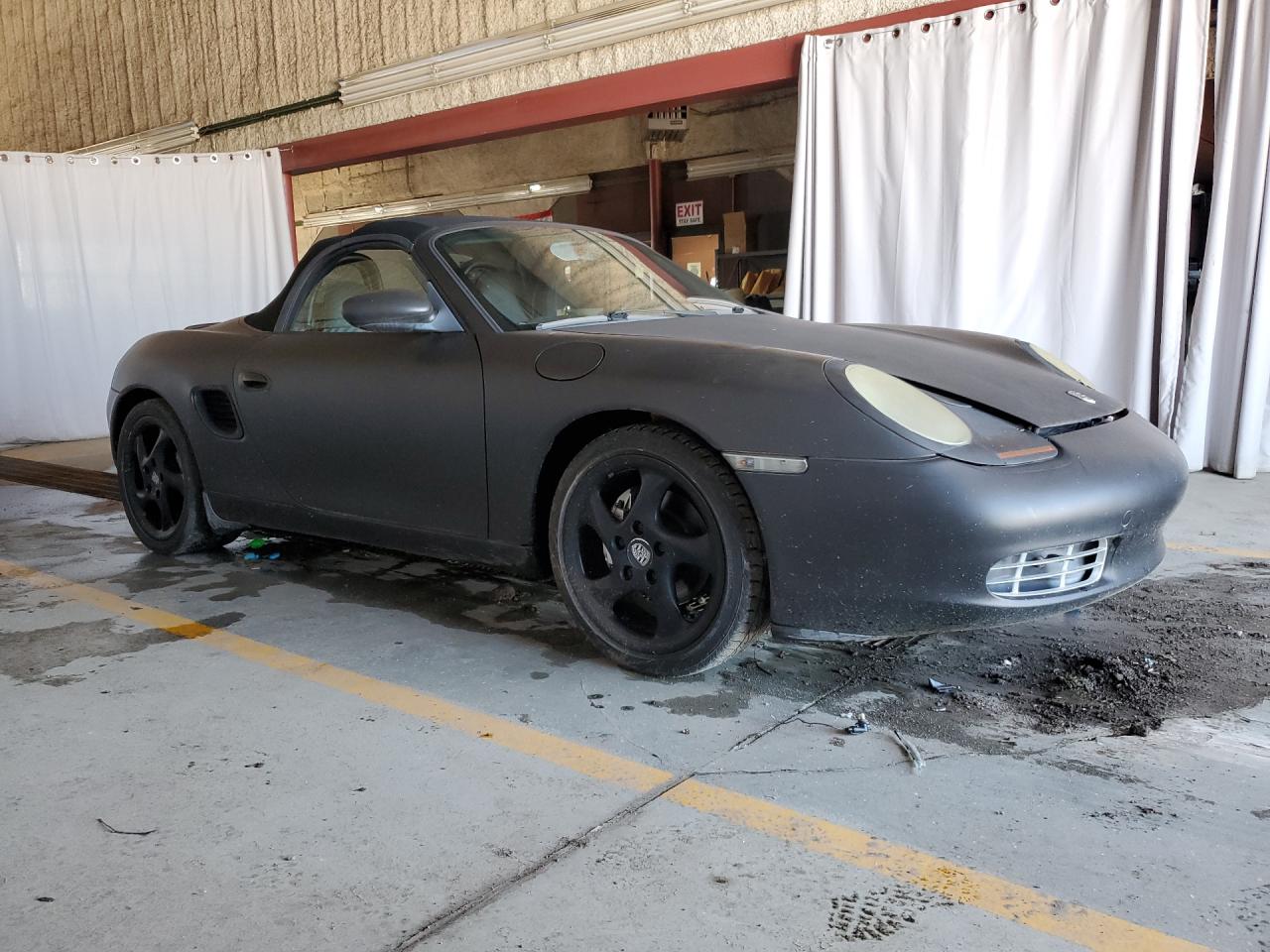 1999 Porsche Boxster Black vin: WP0CA2985XU629545 Damage: Right Qtr Panel, Previous Repair, Substandard Repair