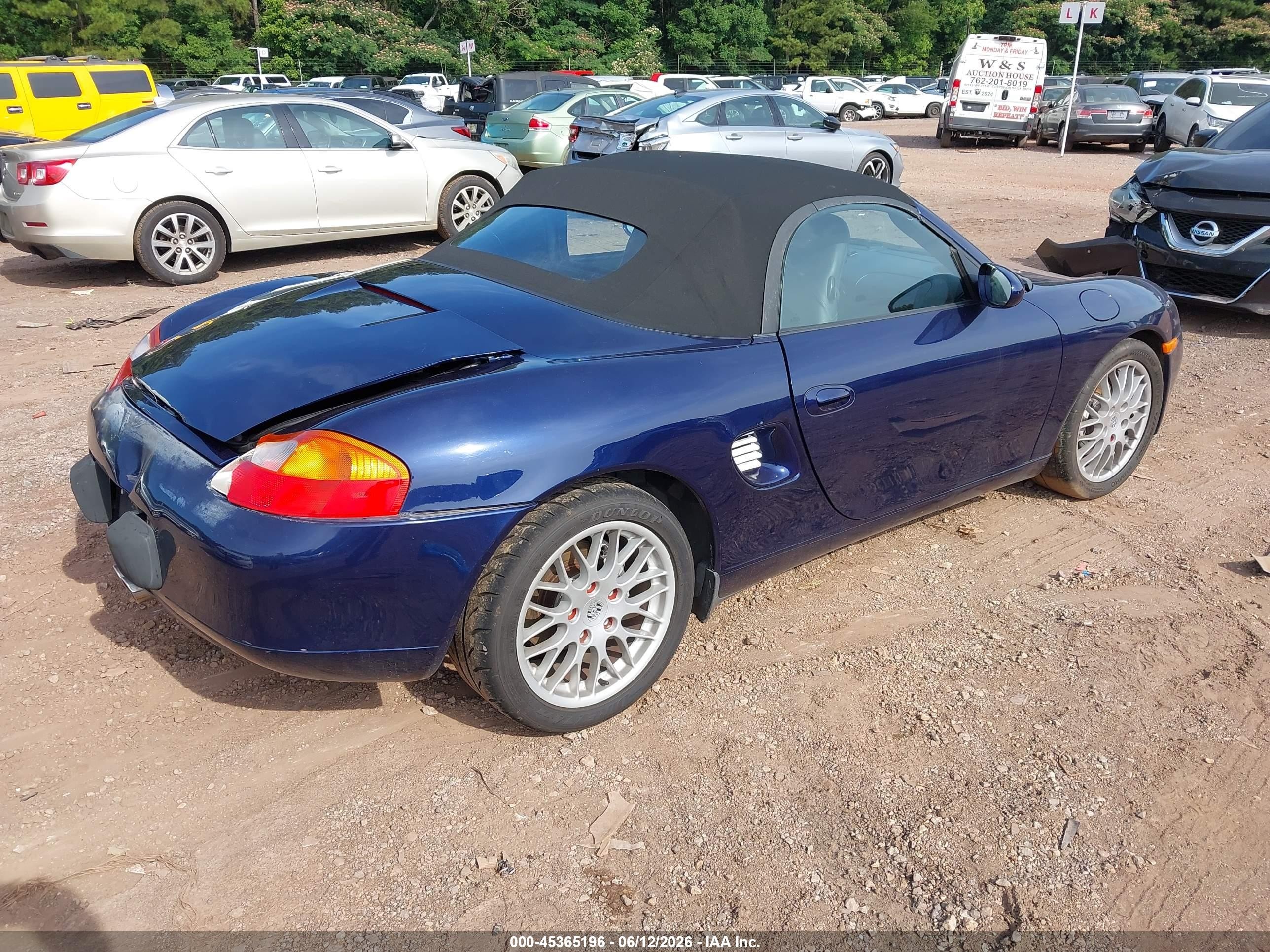 2001 Porsche Boxster   Blue vin: WP0CA29861U621008