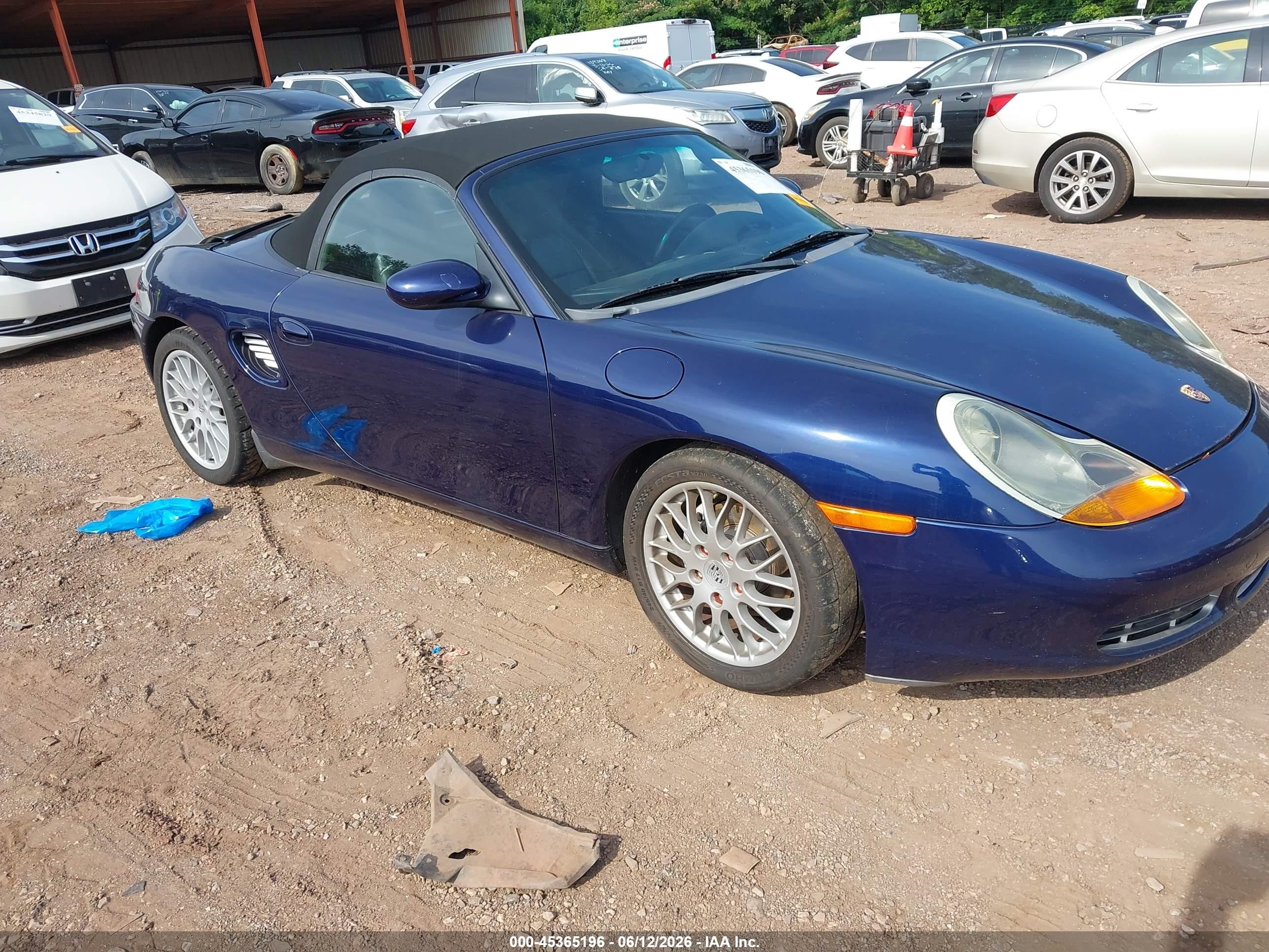 2001 Porsche Boxster   Blue vin: WP0CA29861U621008