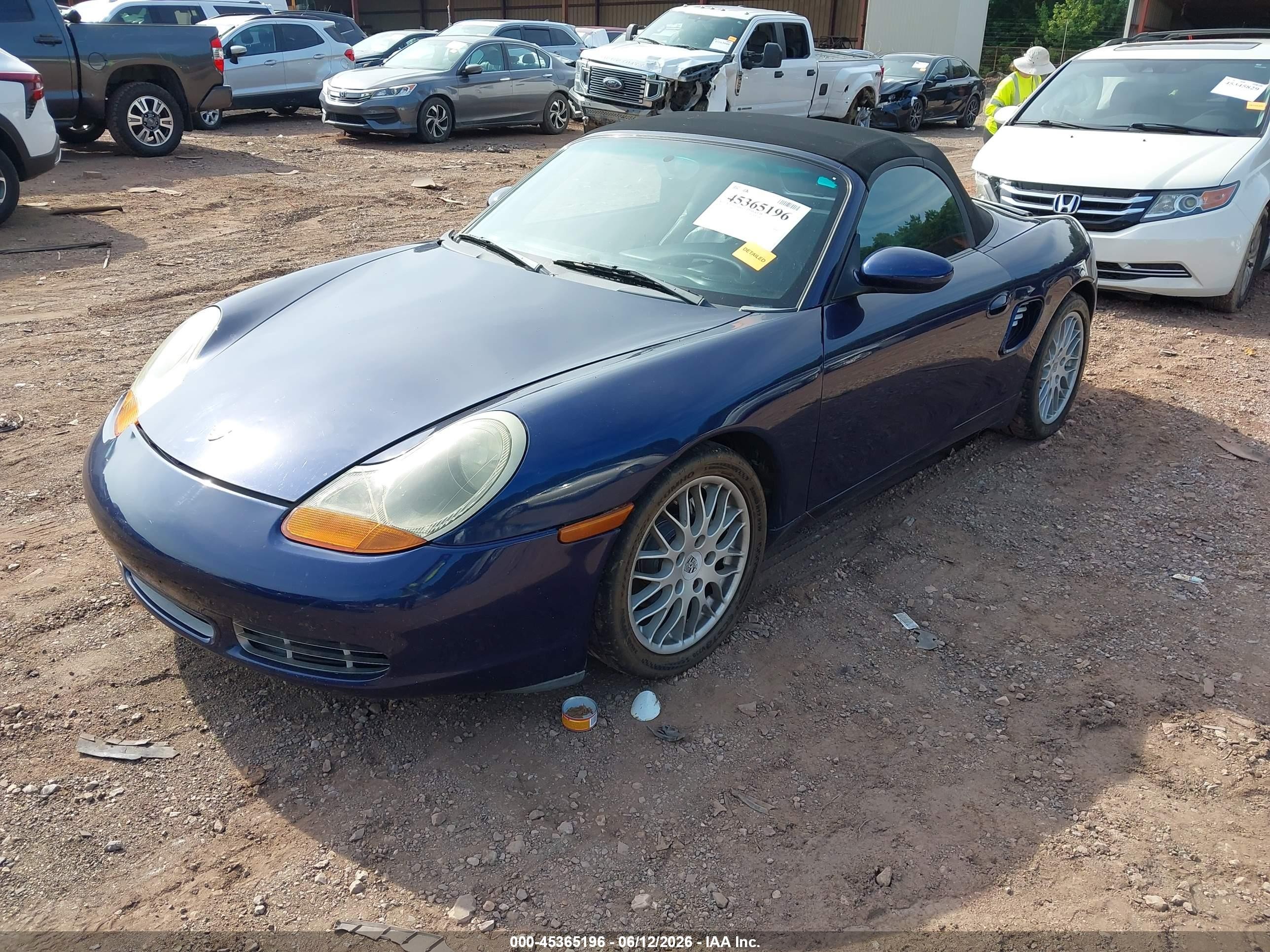 2001 Porsche Boxster   Blue vin: WP0CA29861U621008