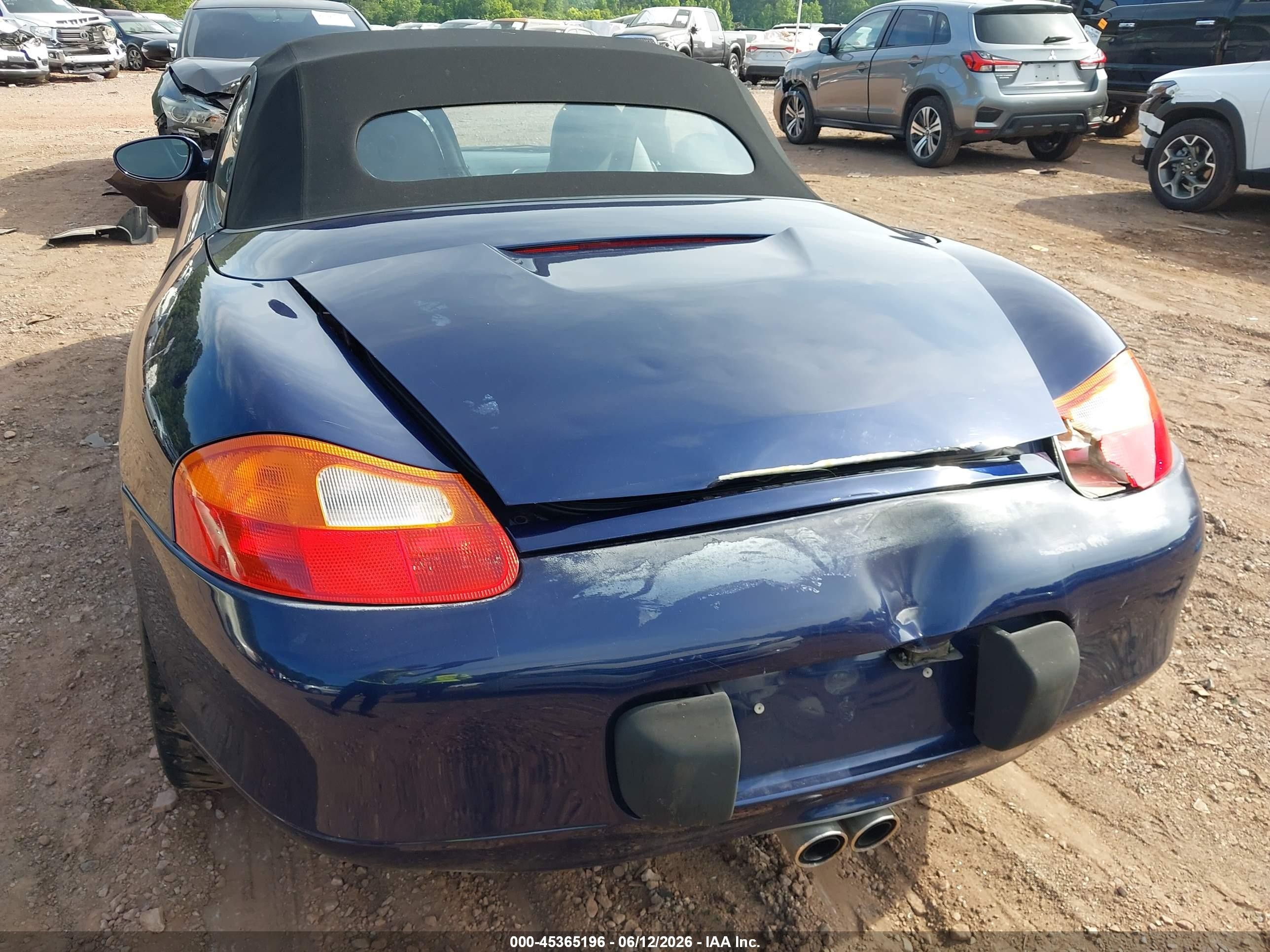2001 Porsche Boxster   Blue vin: WP0CA29861U621008