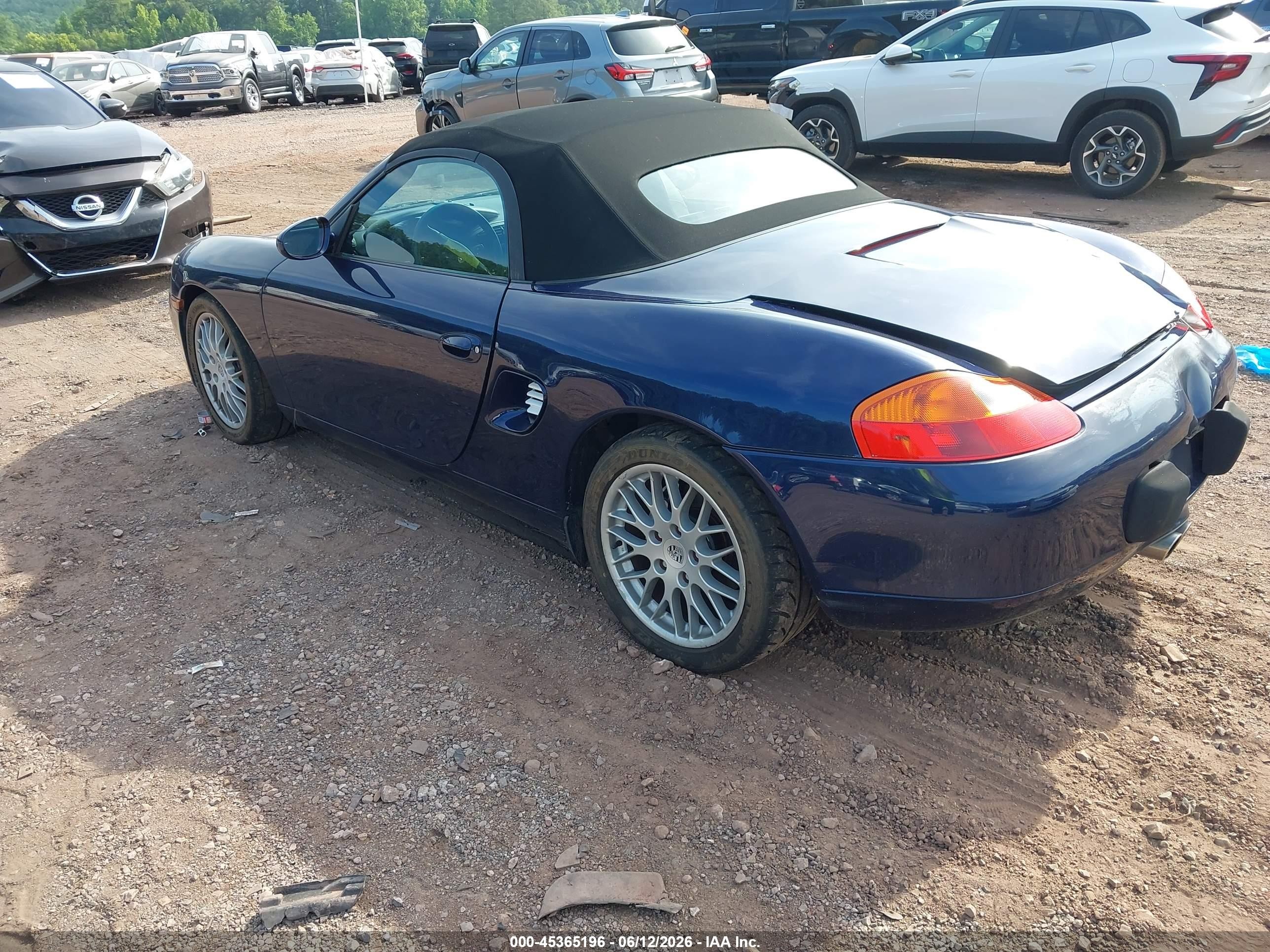 2001 Porsche Boxster   Blue vin: WP0CA29861U621008