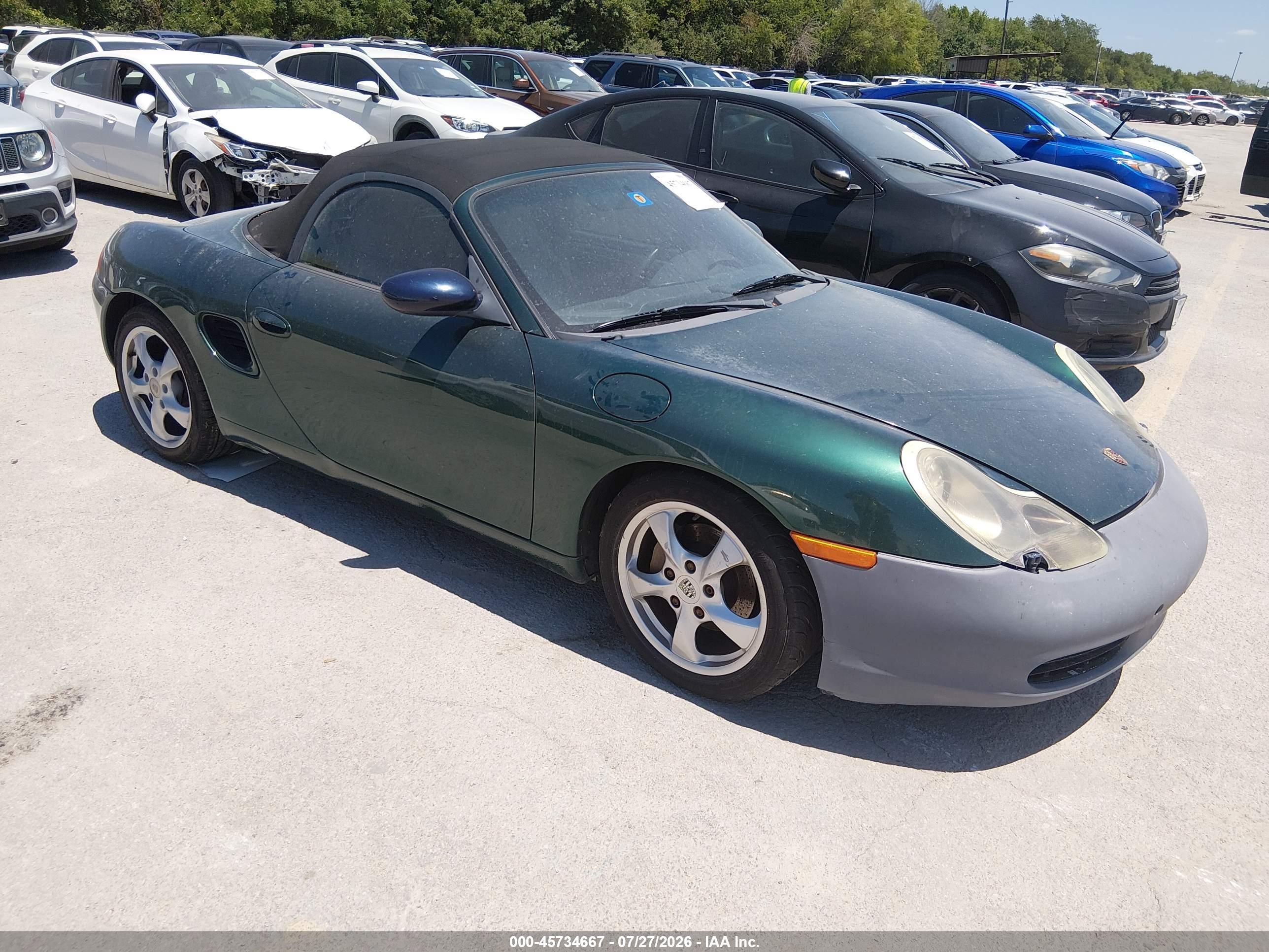 2001 Porsche Boxster   Green vin: WP0CA29861U622871