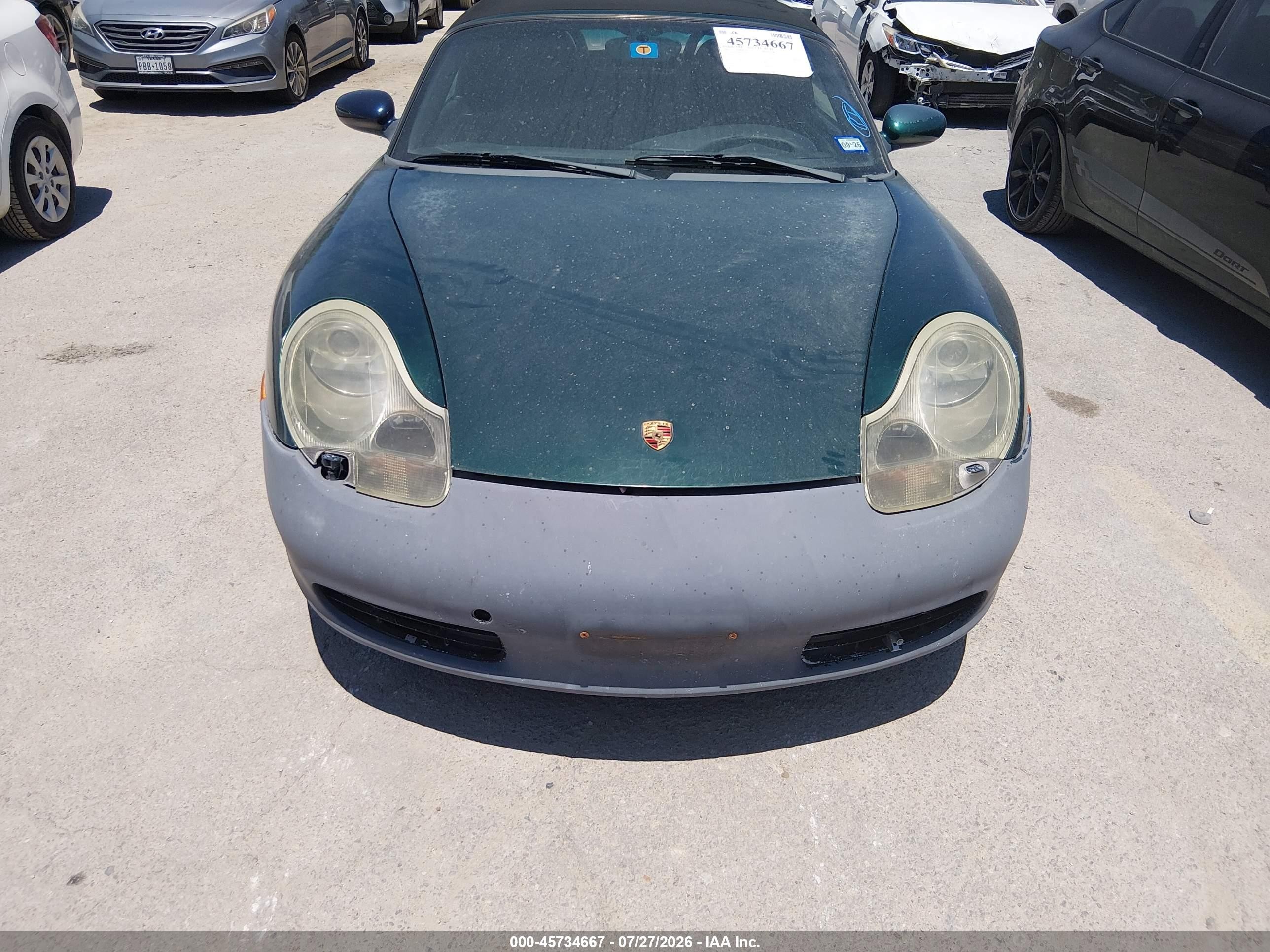 2001 Porsche Boxster   Green vin: WP0CA29861U622871