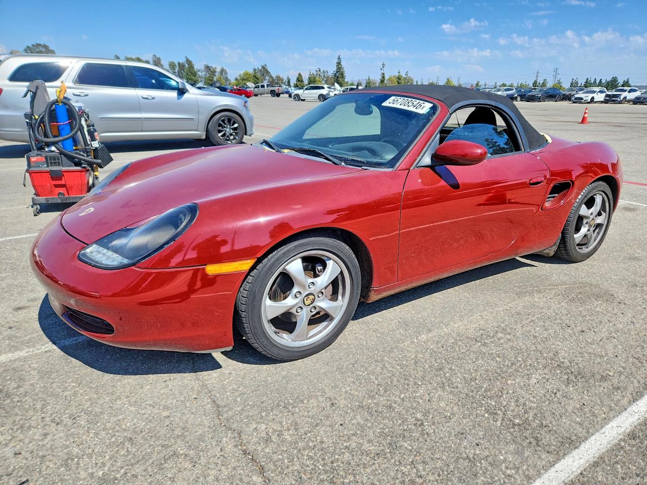 2001 Porsche Boxster Red vin: WP0CA29861U625575