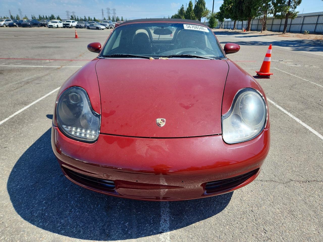 2001 Porsche Boxster Red vin: WP0CA29861U625575