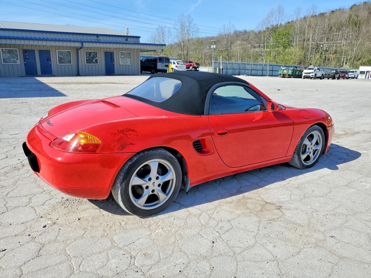2002 Porsche Boxster Red vin: WP0CA29862U620846