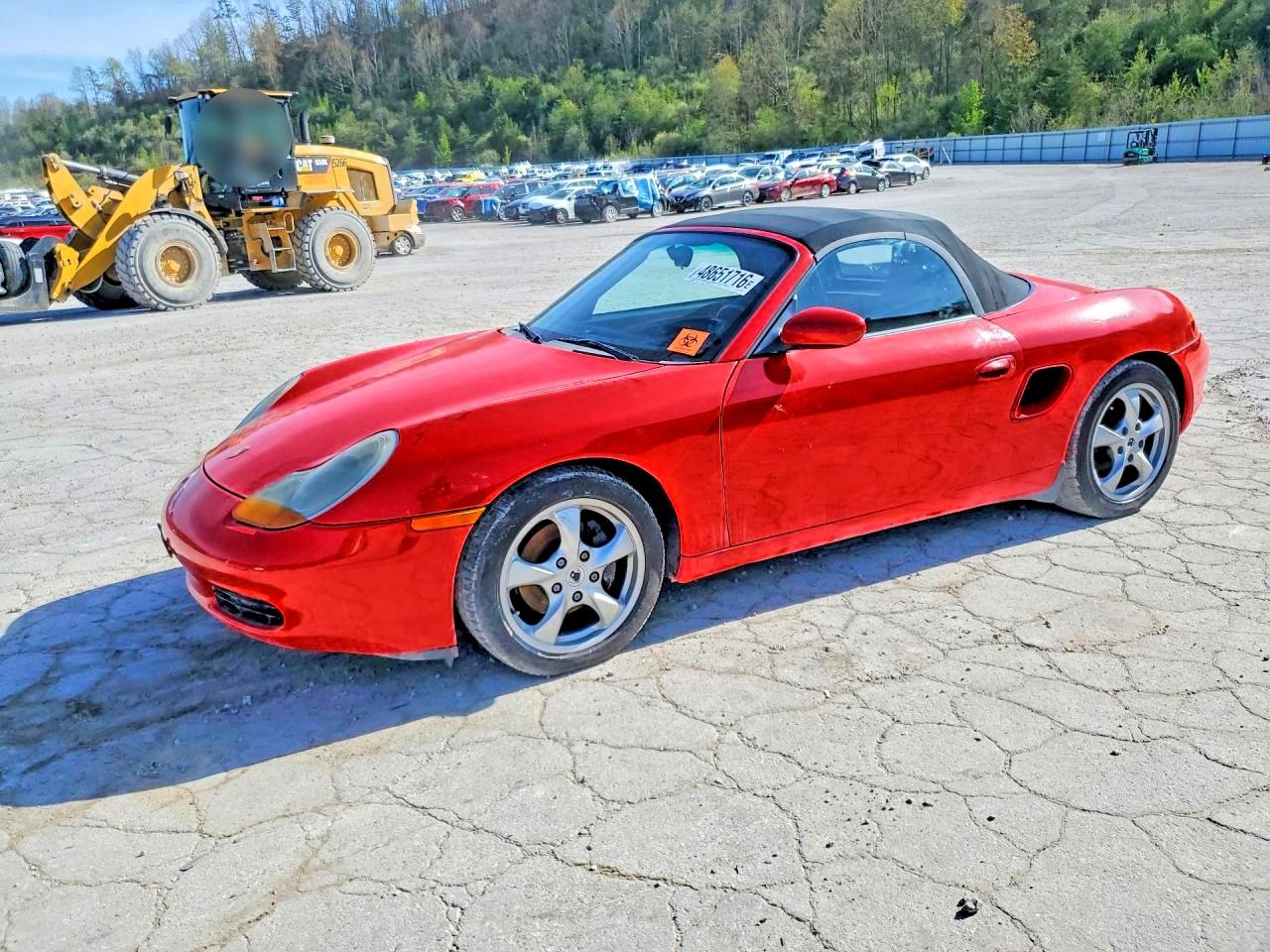 2002 Porsche Boxster Красный vin: WP0CA29862U620846