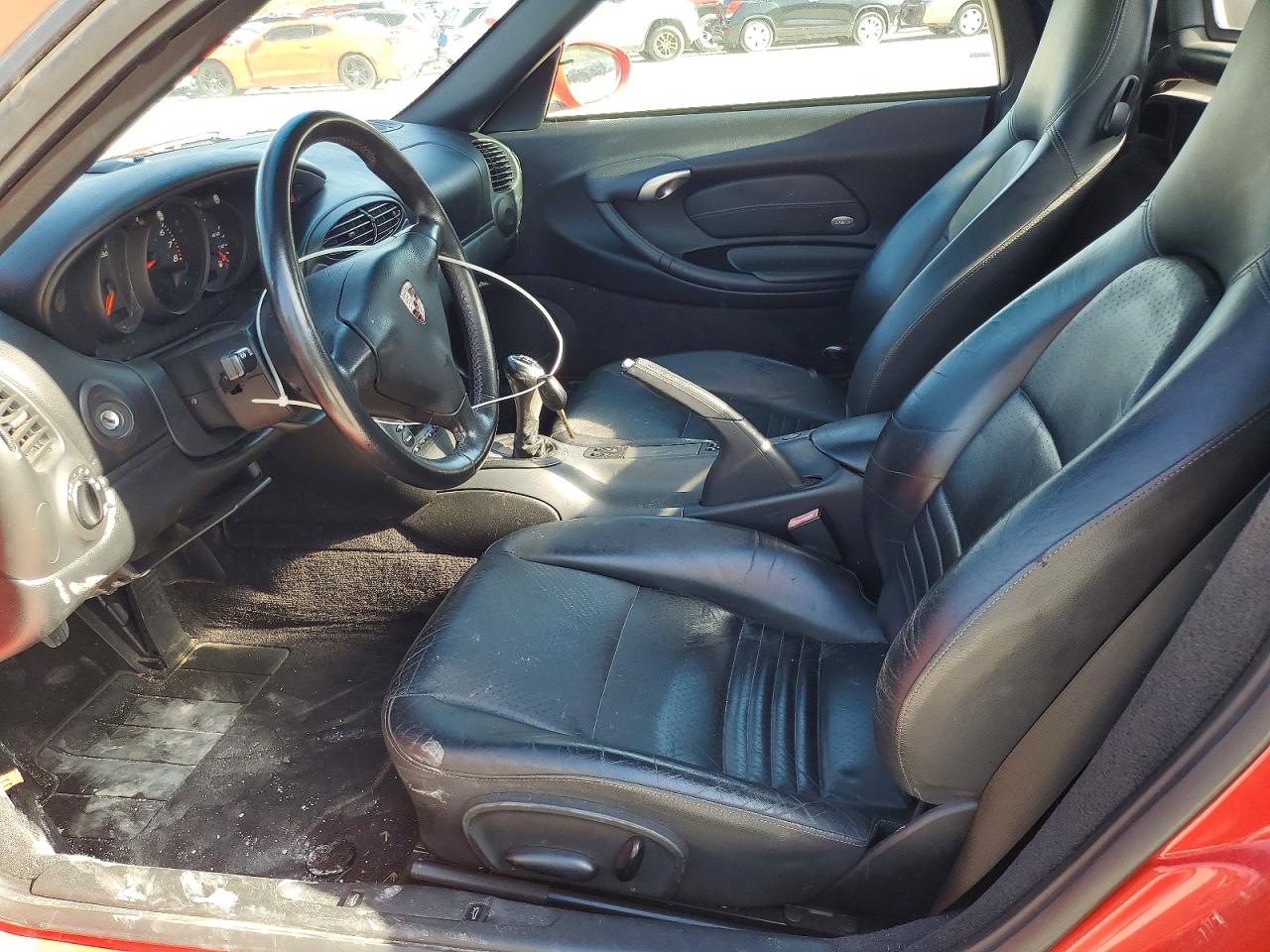 2002 Porsche Boxster Red vin: WP0CA29862U620846