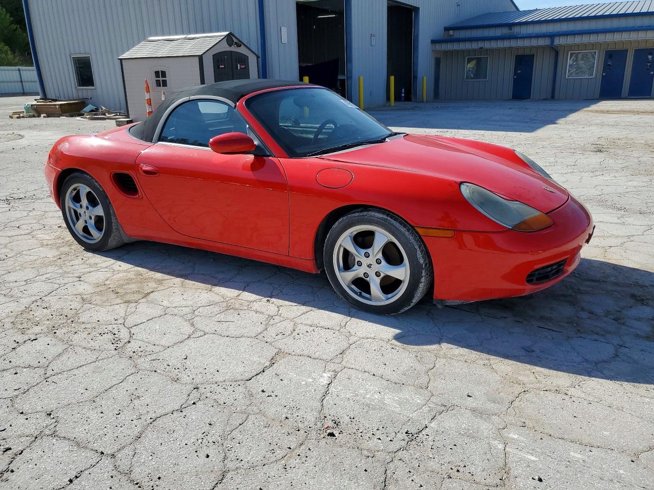 2002 Porsche Boxster Red vin: WP0CA29862U620846