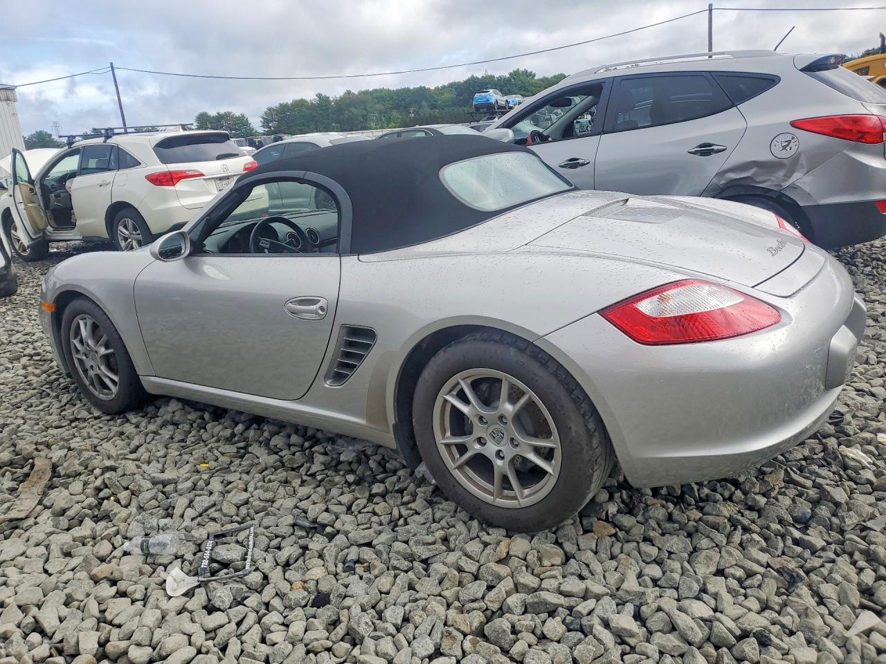 2005 Porsche Boxster Silver vin: WP0CA29865S710157