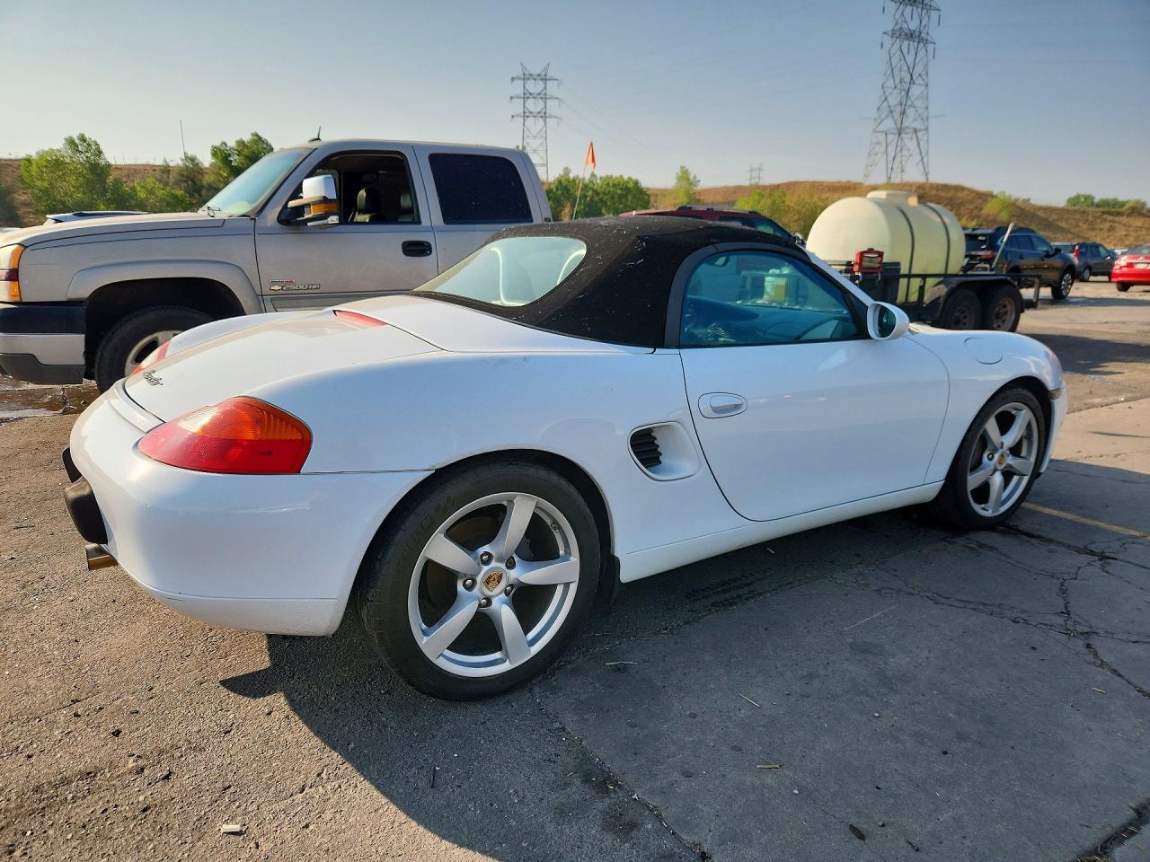1999 Porsche Boxster White vin: WP0CA2986XU620076
