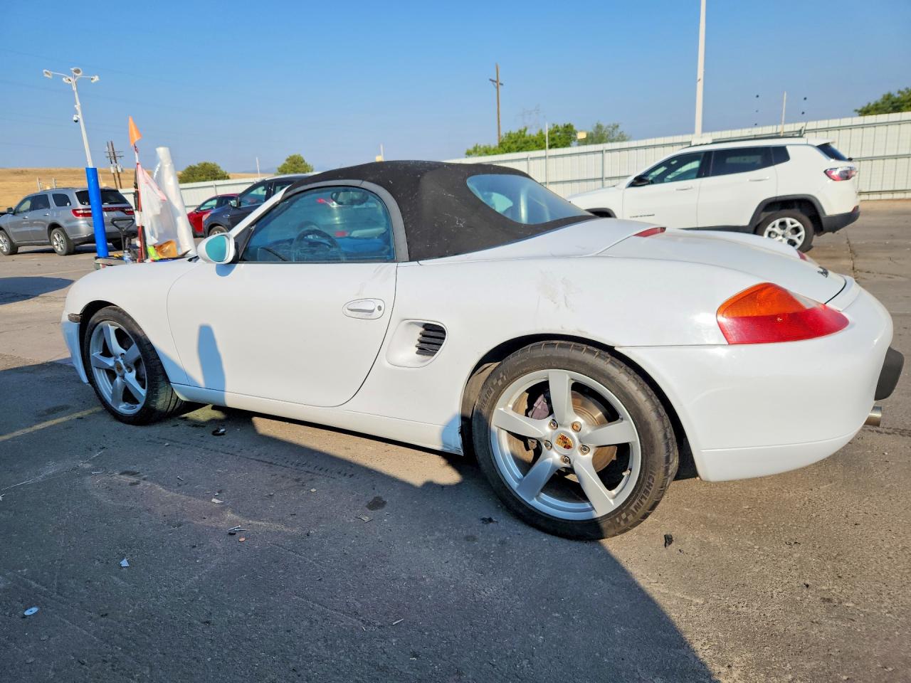 1999 Porsche Boxster White vin: WP0CA2986XU620076