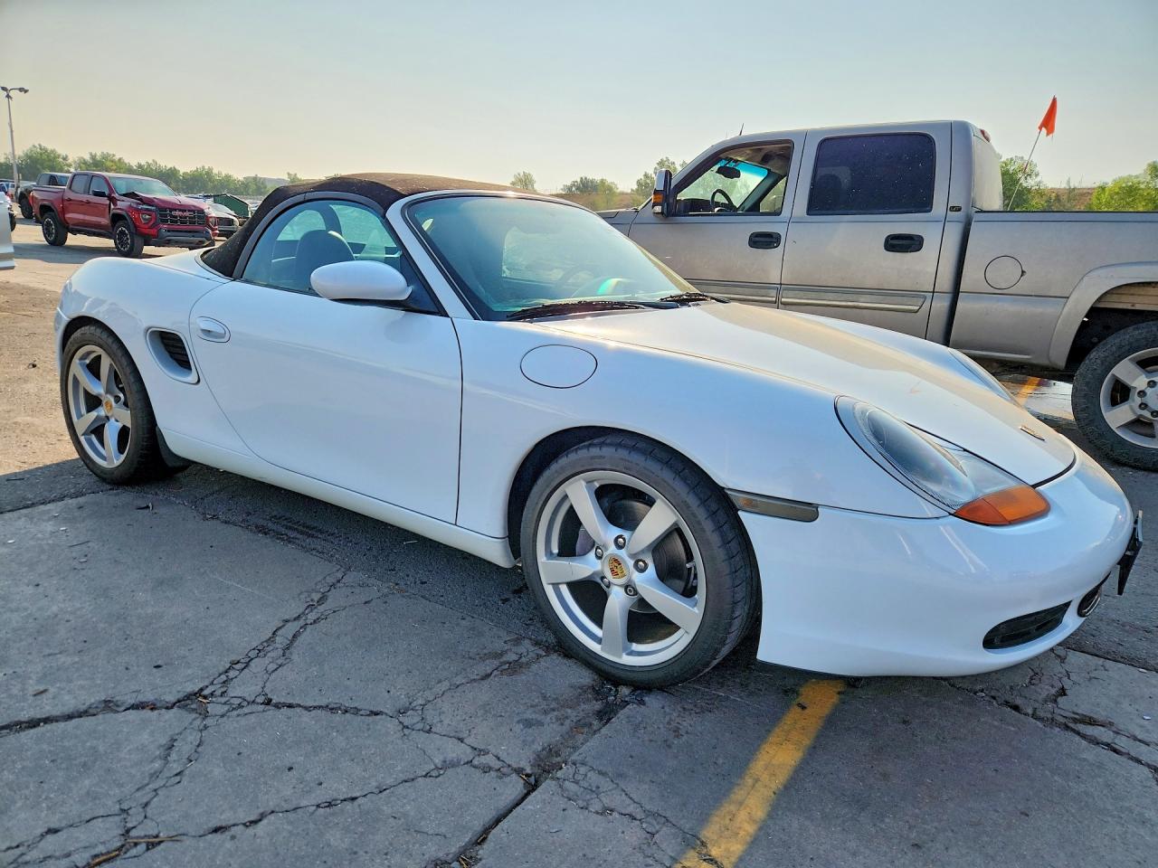 1999 Porsche Boxster White vin: WP0CA2986XU620076