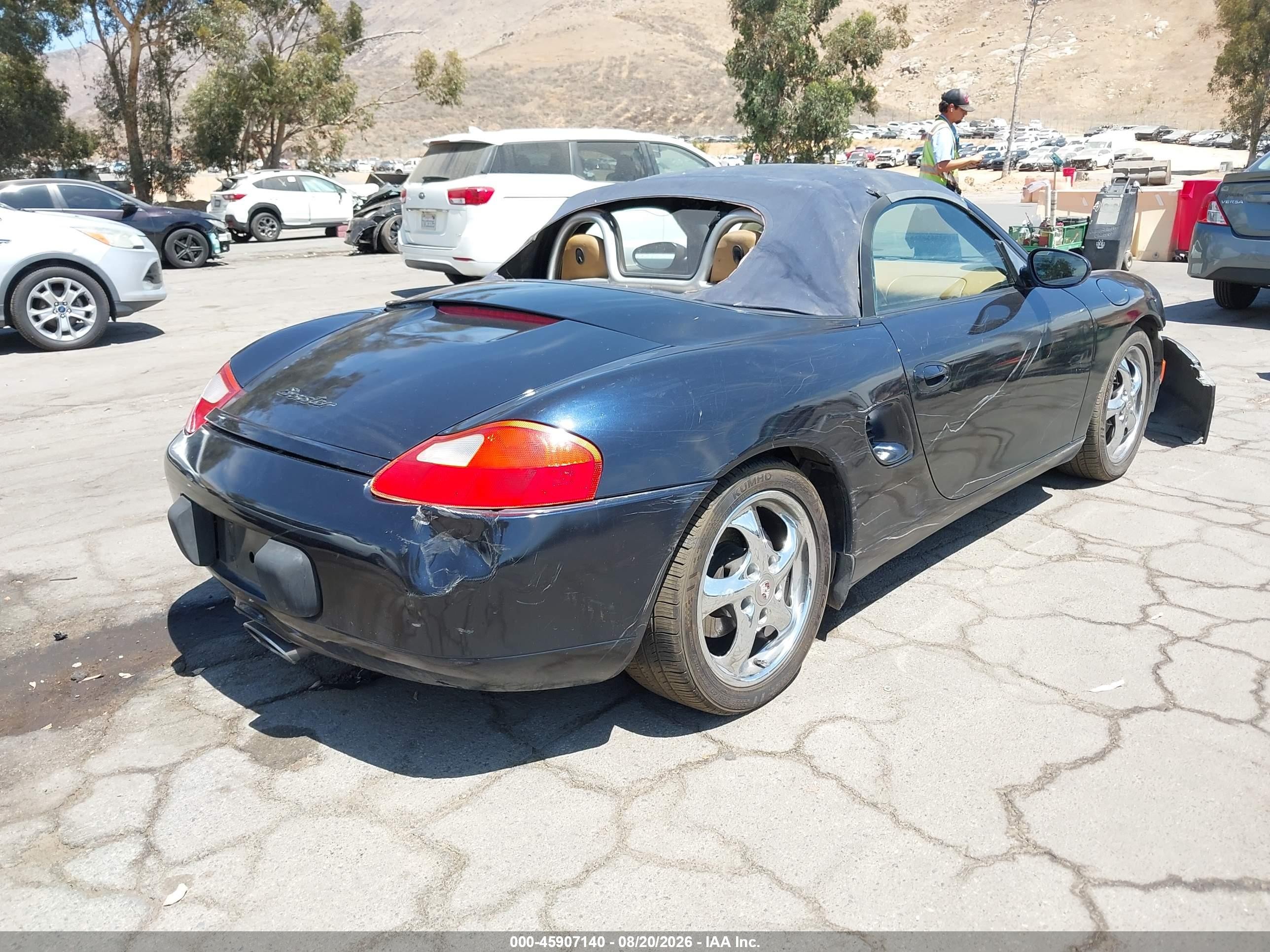 2000 Porsche Boxster   Blue vin: WP0CA2986YU622721