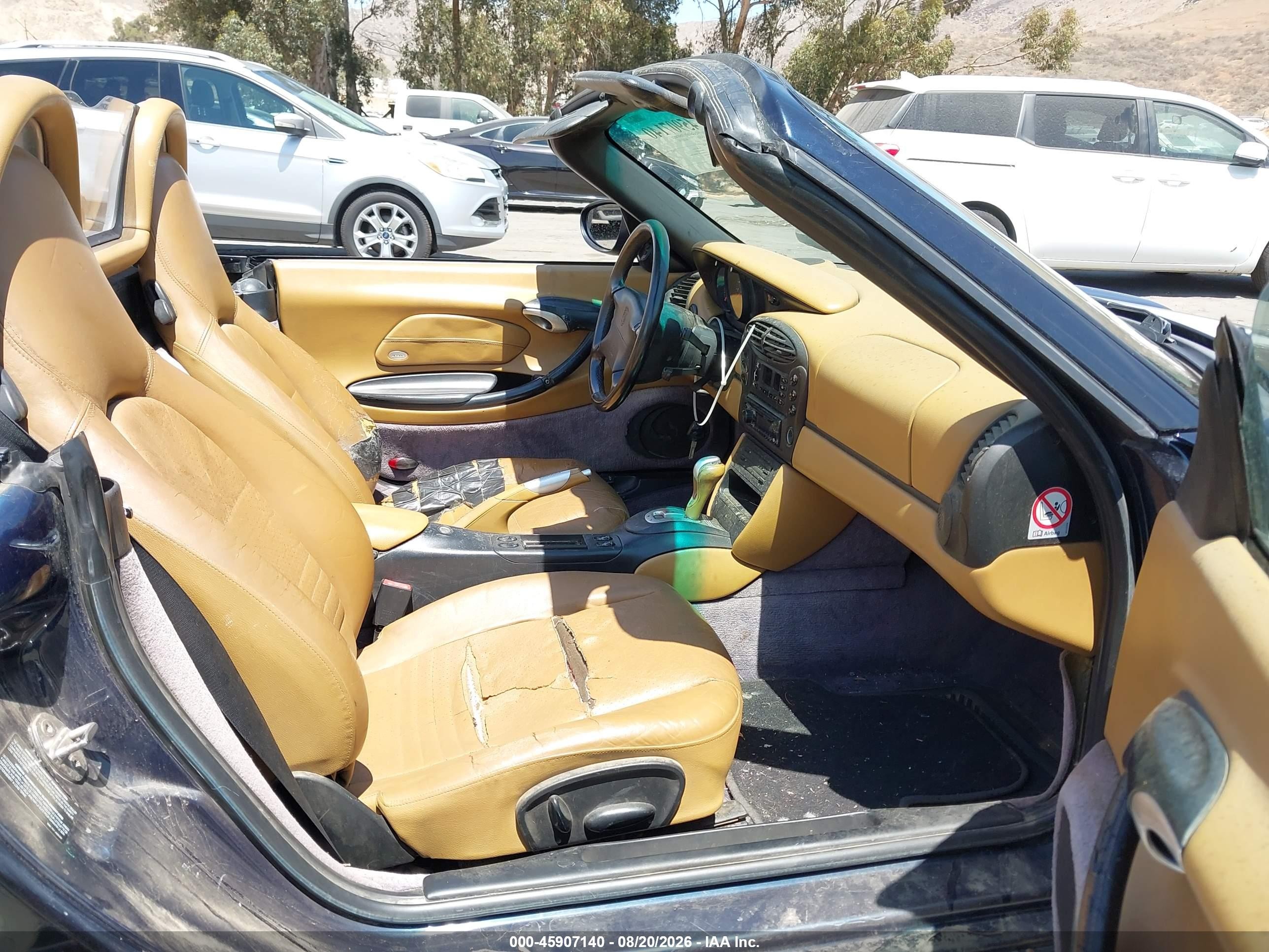 2000 Porsche Boxster   Blue vin: WP0CA2986YU622721