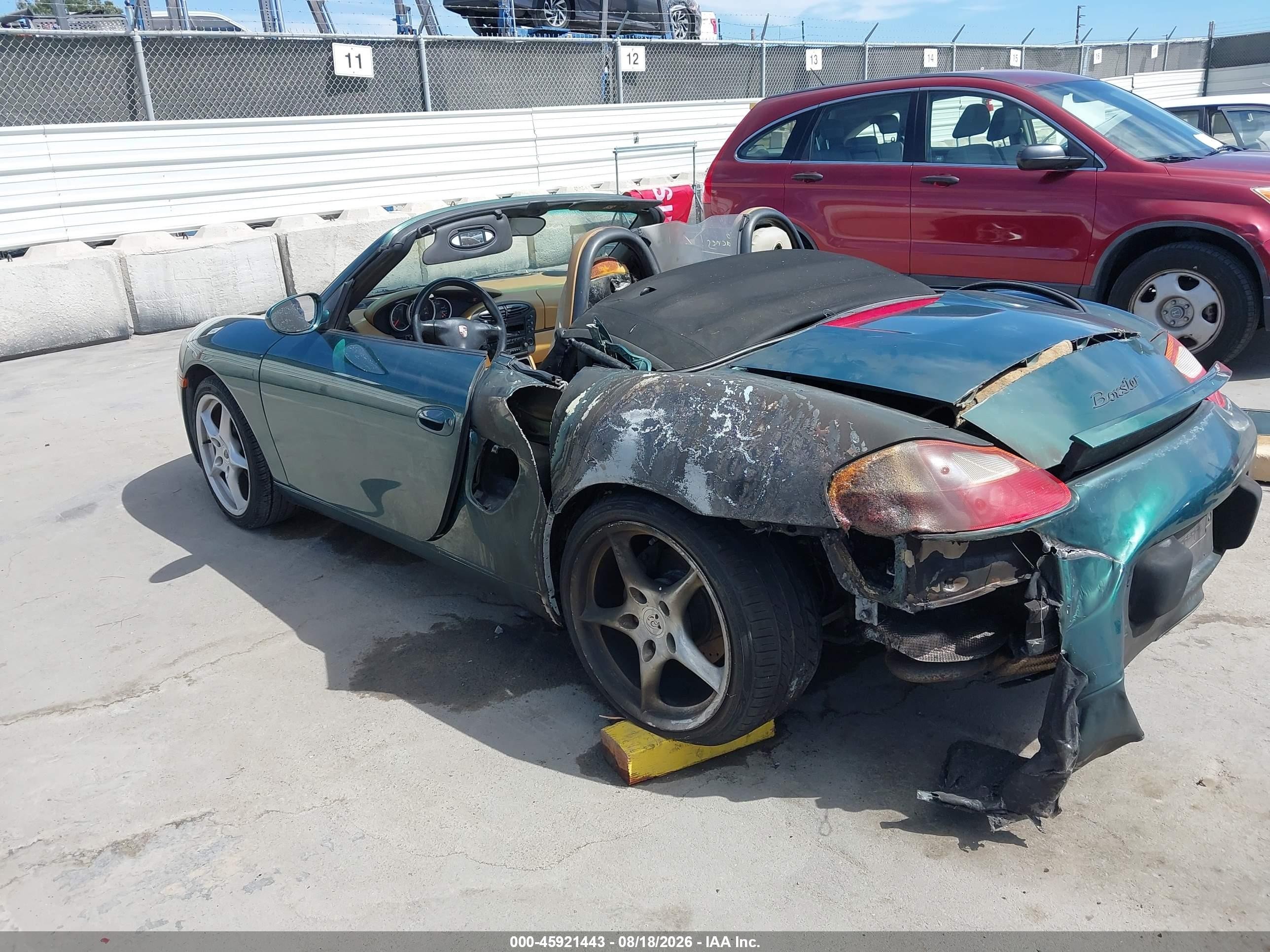 2001 Porsche Boxster   Green vin: WP0CA29871U622071