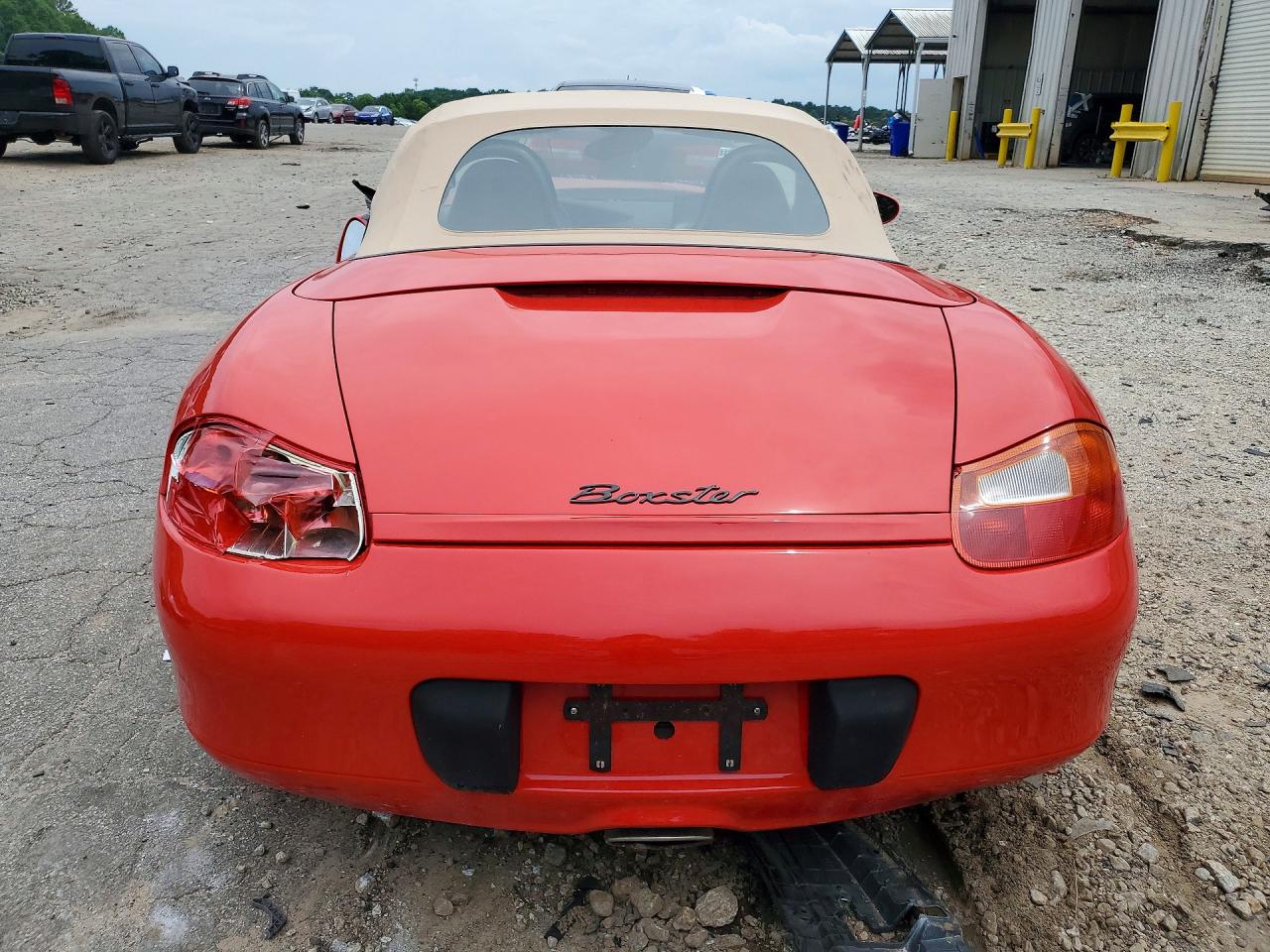 1997 Porsche Boxster Red vin: WP0CA2987VS620161