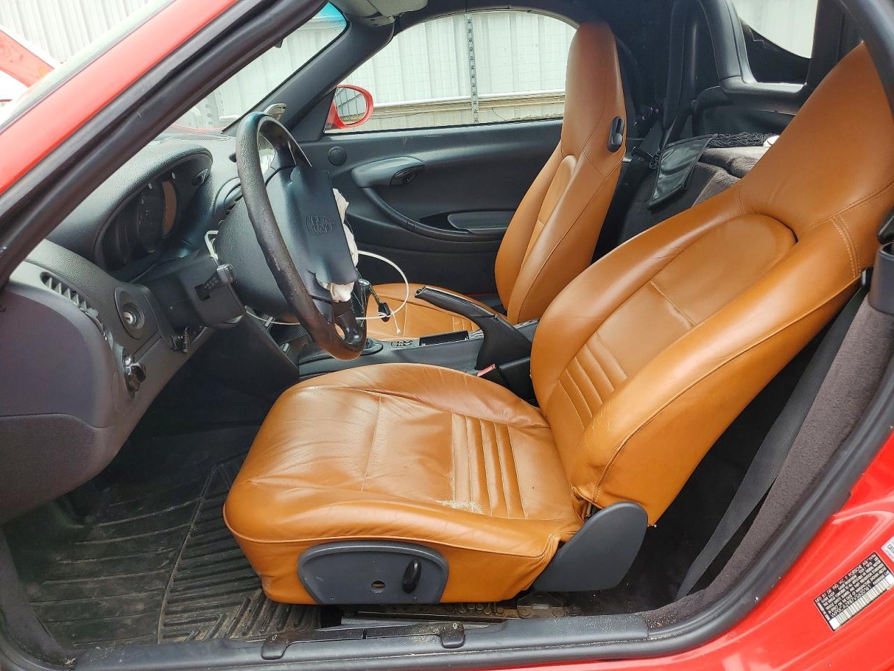 1997 Porsche Boxster Red vin: WP0CA2987VS620161