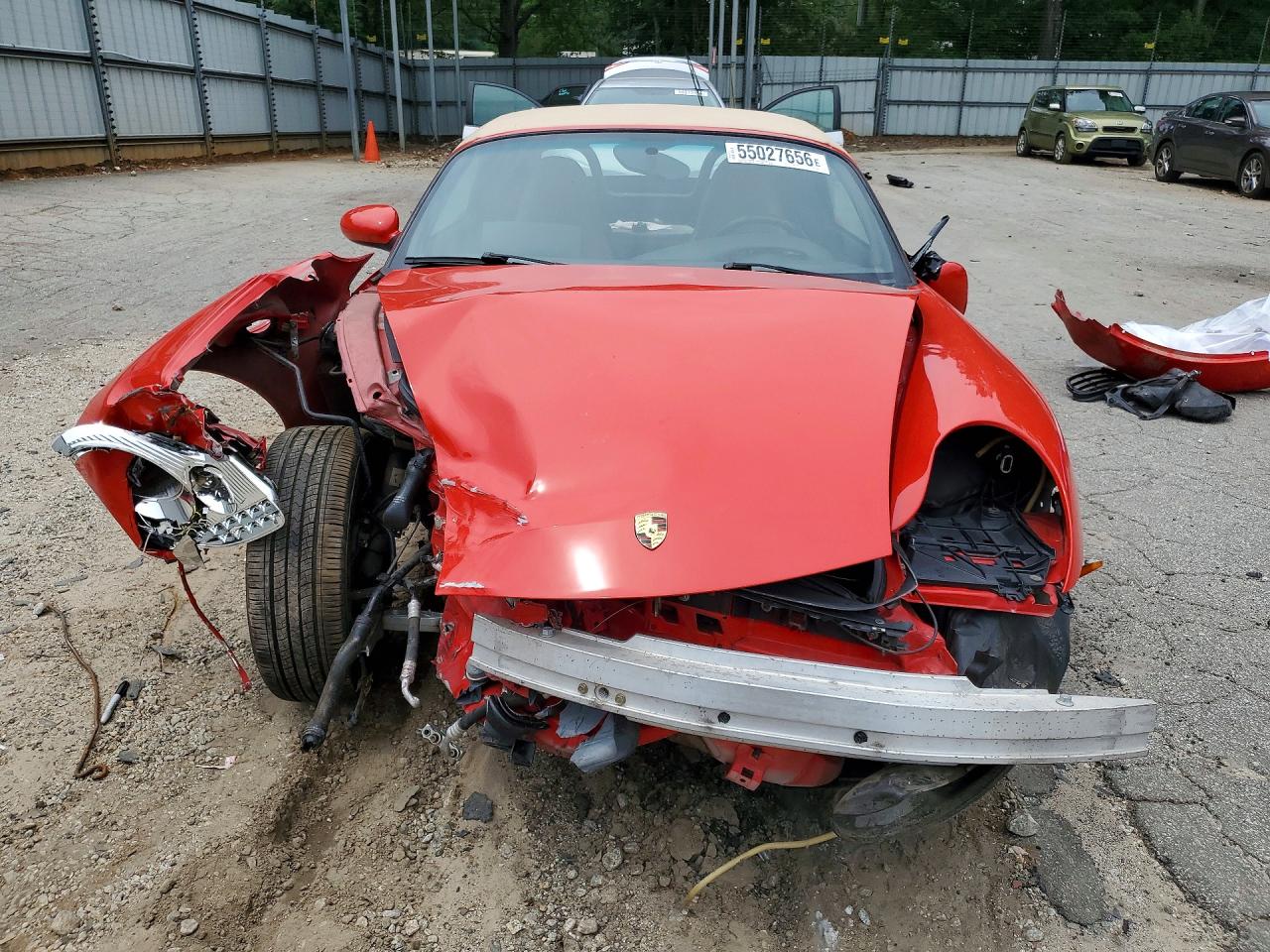 1997 Porsche Boxster Red vin: WP0CA2987VS620161