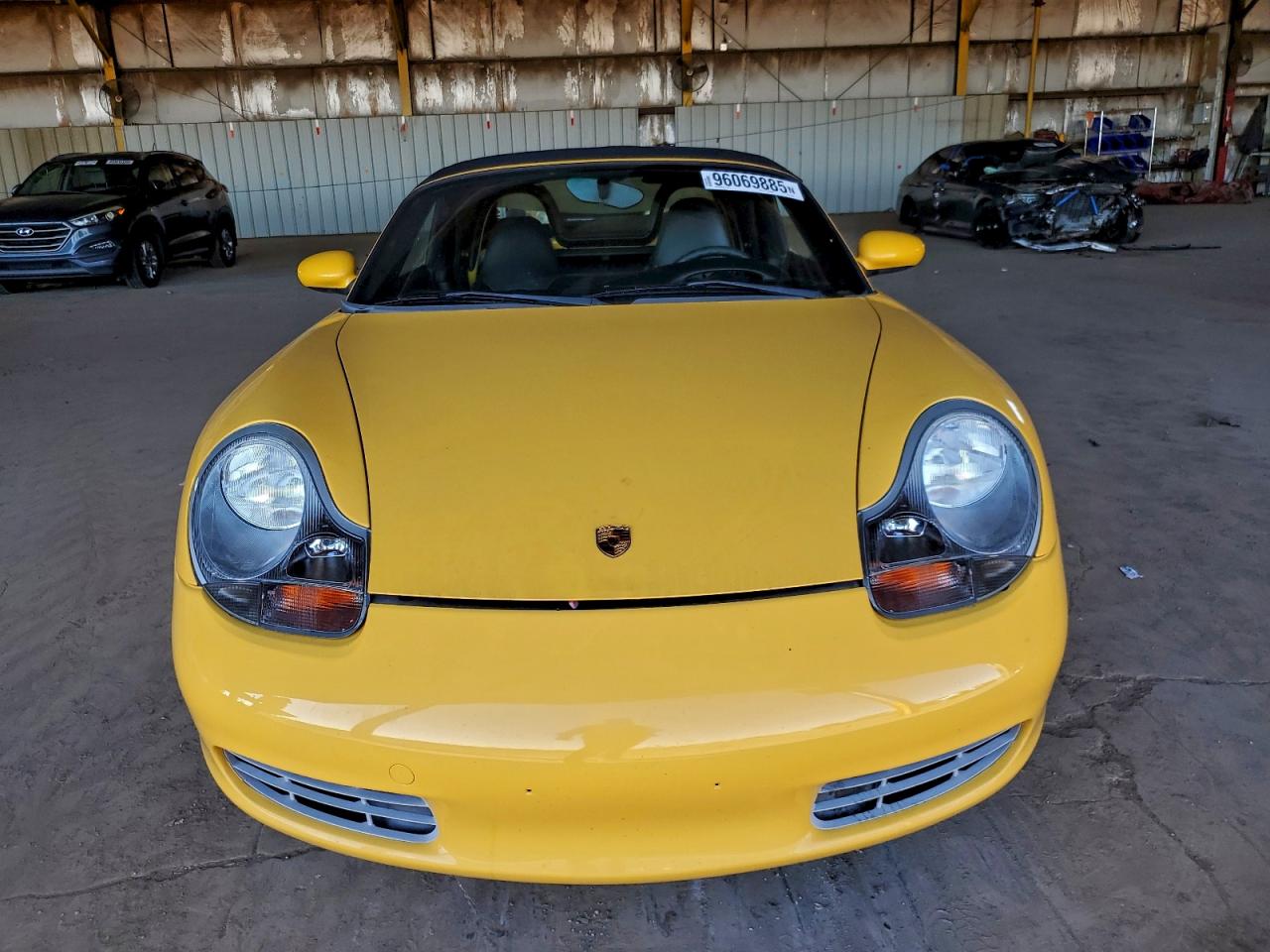 2001 Porsche Boxster Yellow vin: WP0CA29881S620468