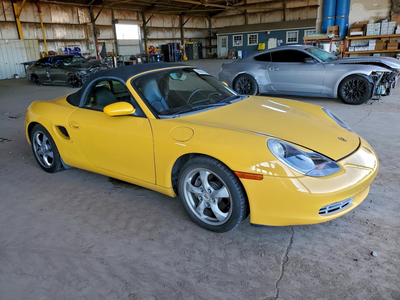 2001 Porsche Boxster Yellow vin: WP0CA29881S620468