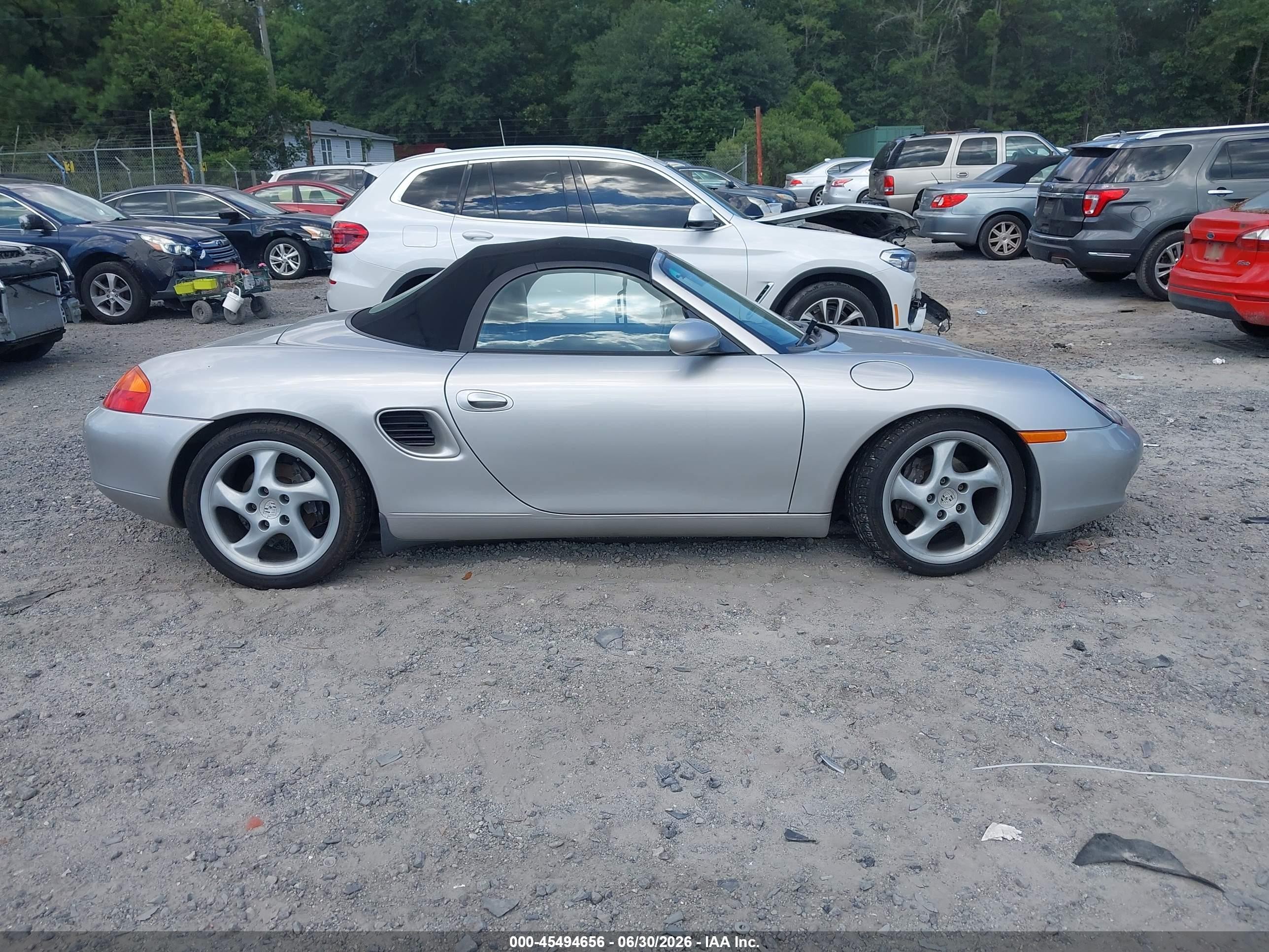 2001 Porsche Boxster   Silver vin: WP0CA29881U627201