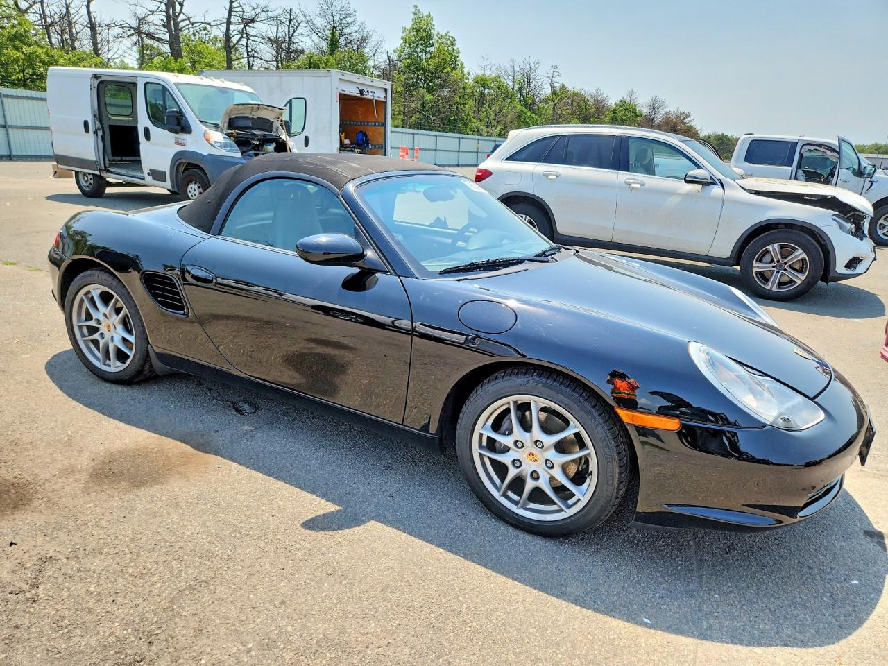 2004 Porsche Boxster Black vin: WP0CA29884U620933
