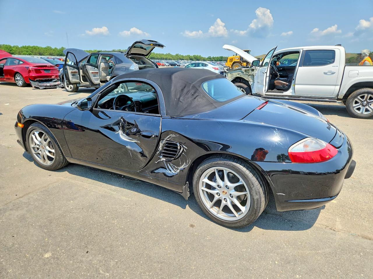 2004 Porsche Boxster Black vin: WP0CA29884U620933