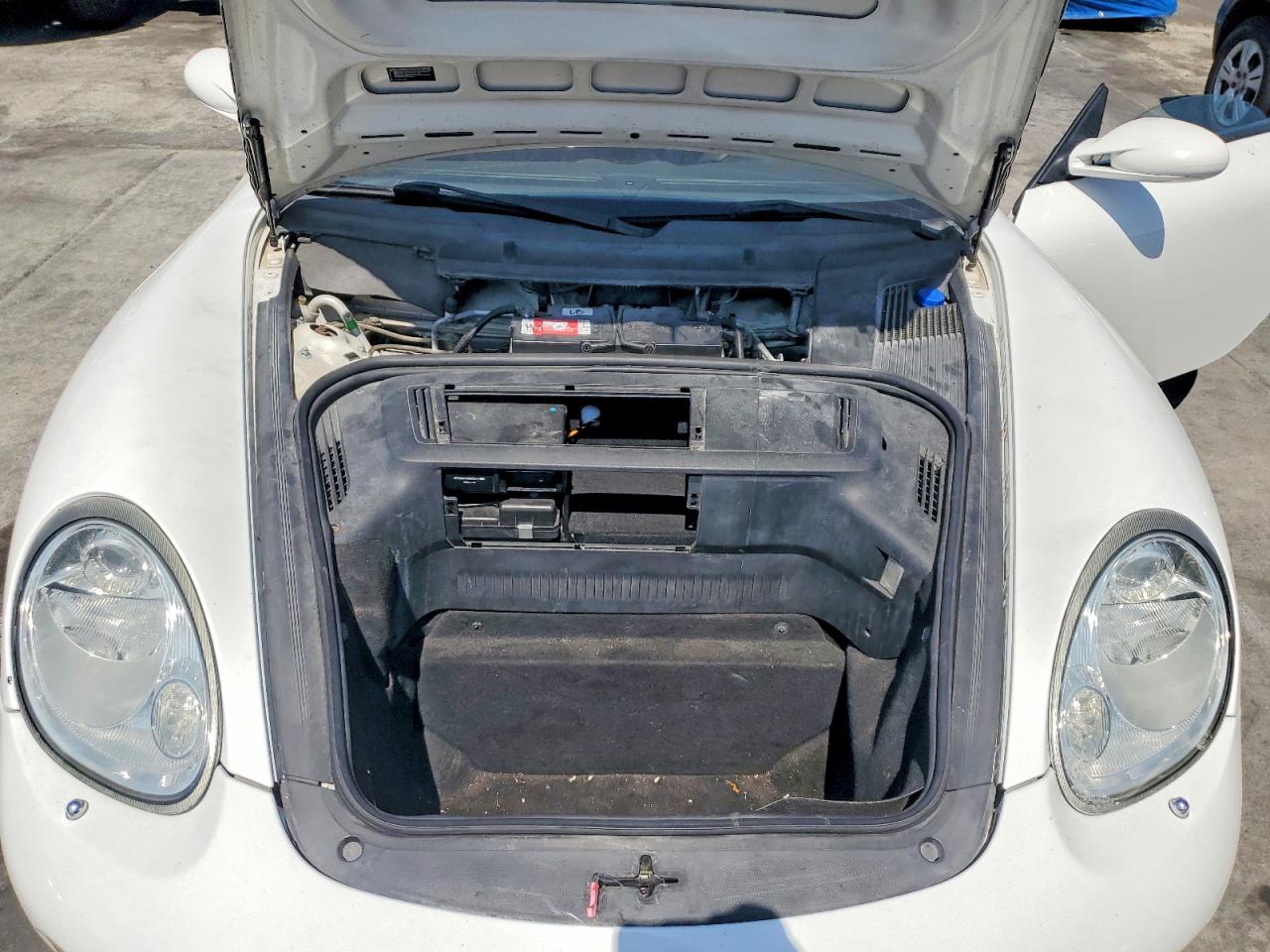 2005 Porsche Boxster White vin: WP0CA29885U710990