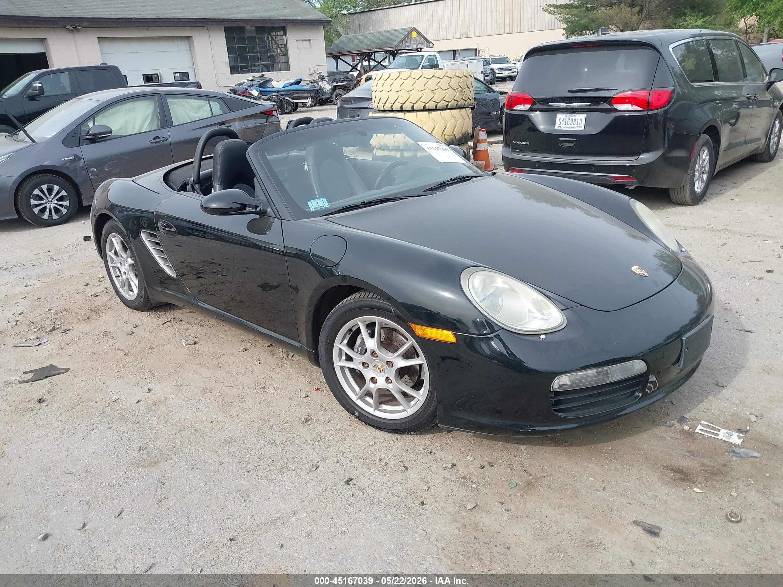 2005 Porsche Boxster   Black vin: WP0CA29885U711508