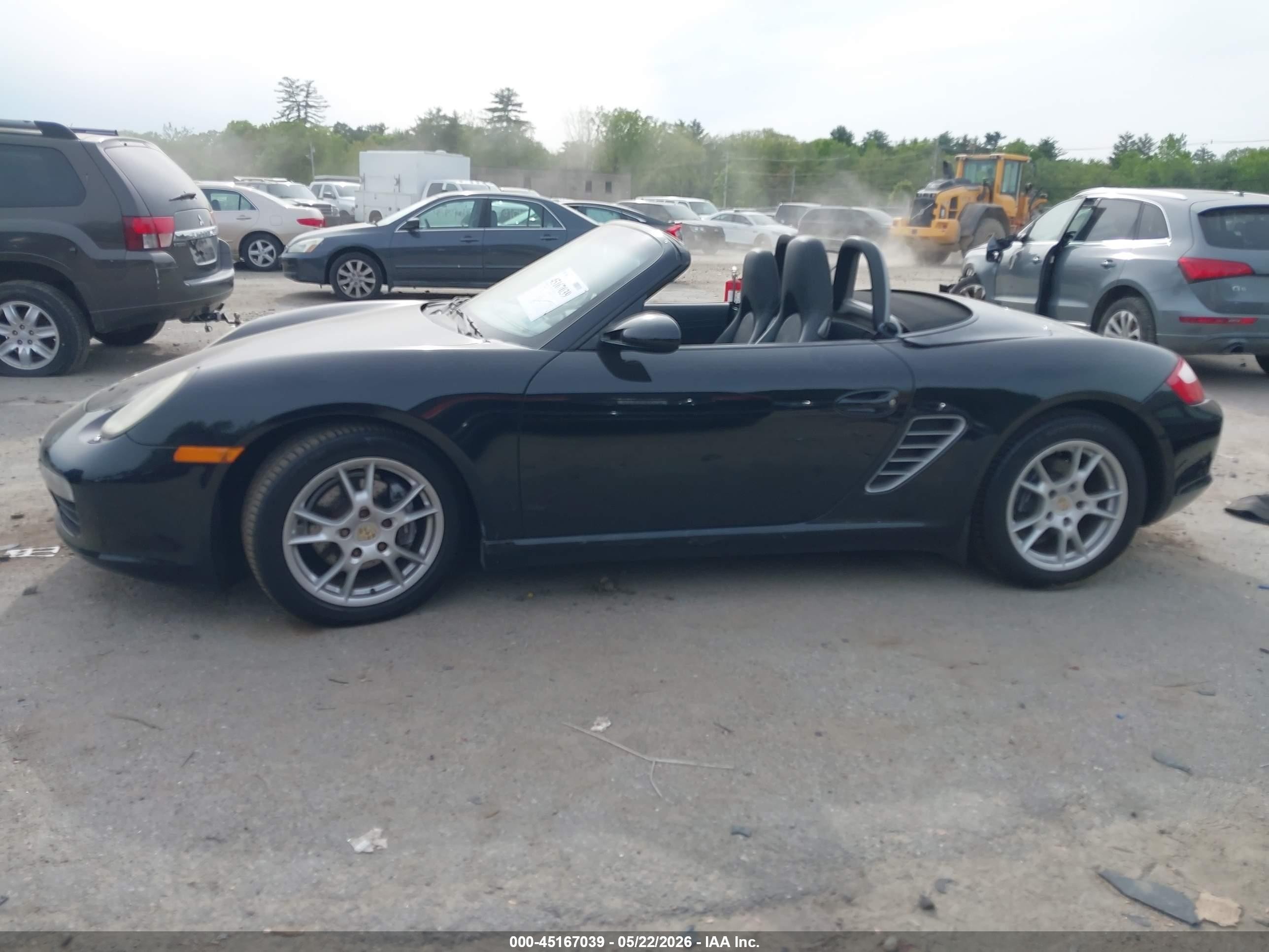 2005 Porsche Boxster   Black vin: WP0CA29885U711508