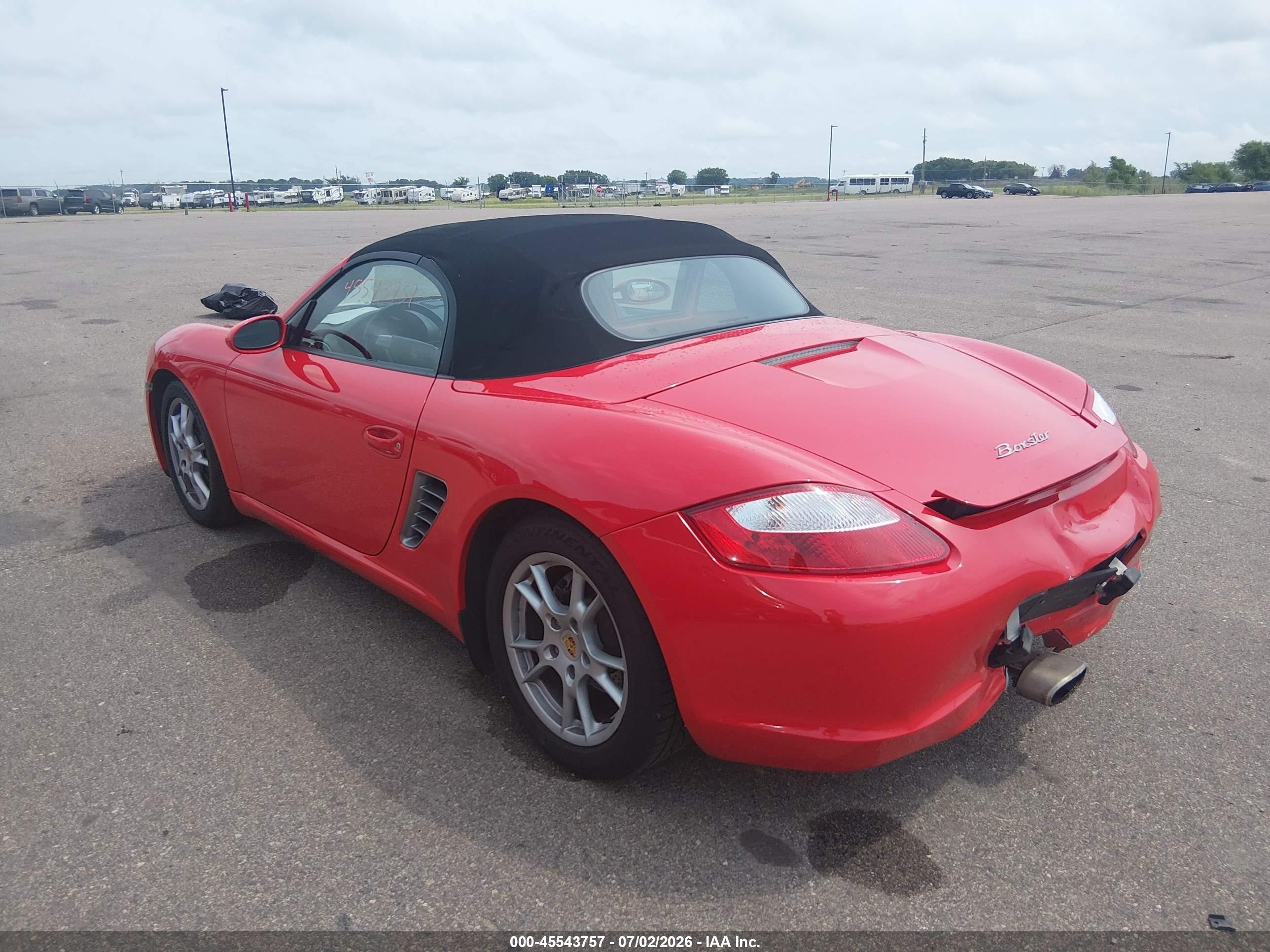 2005 Porsche Boxster Red vin: WP0CA29885U712027