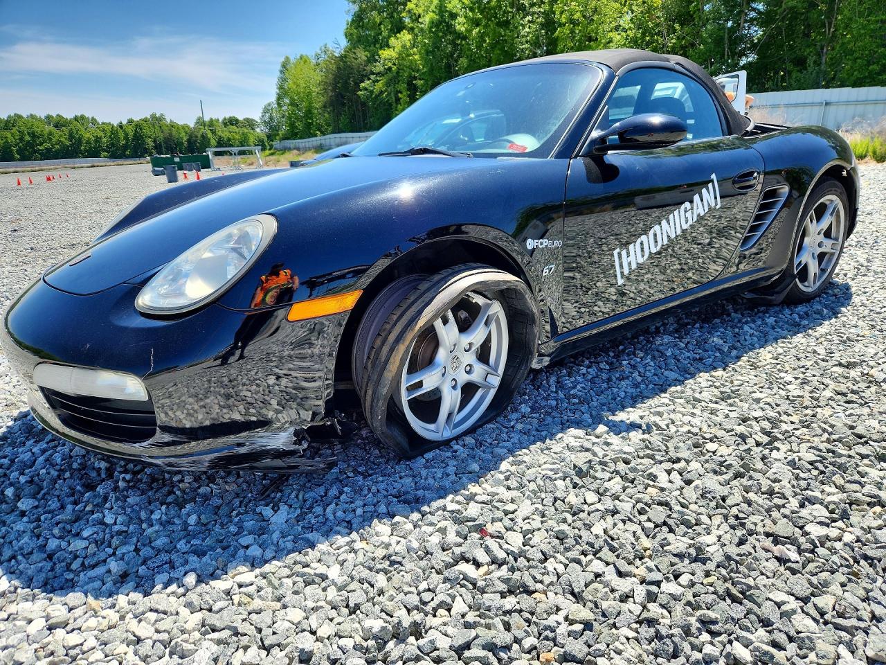 2005 Porsche Boxster Black vin: WP0CA29885U712531