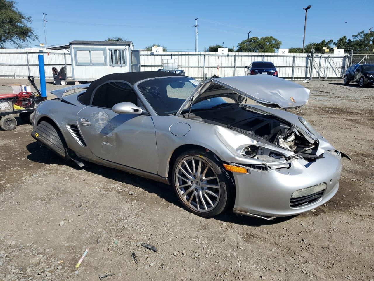 2005 Porsche Boxster Silver vin: WP0CA29885U712545