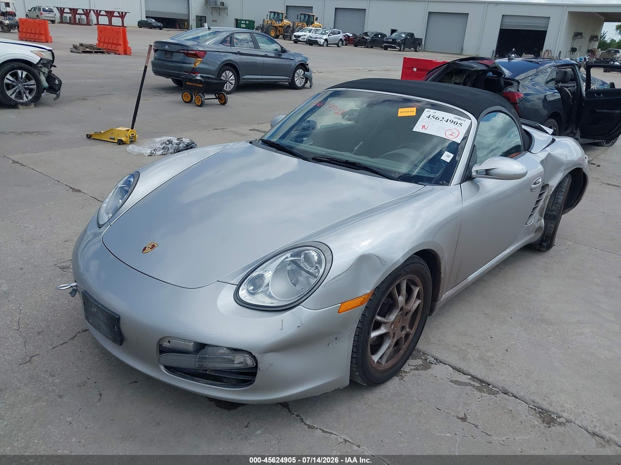 2006 Porsche Boxster   Серебряный vin: WP0CA29886U712546