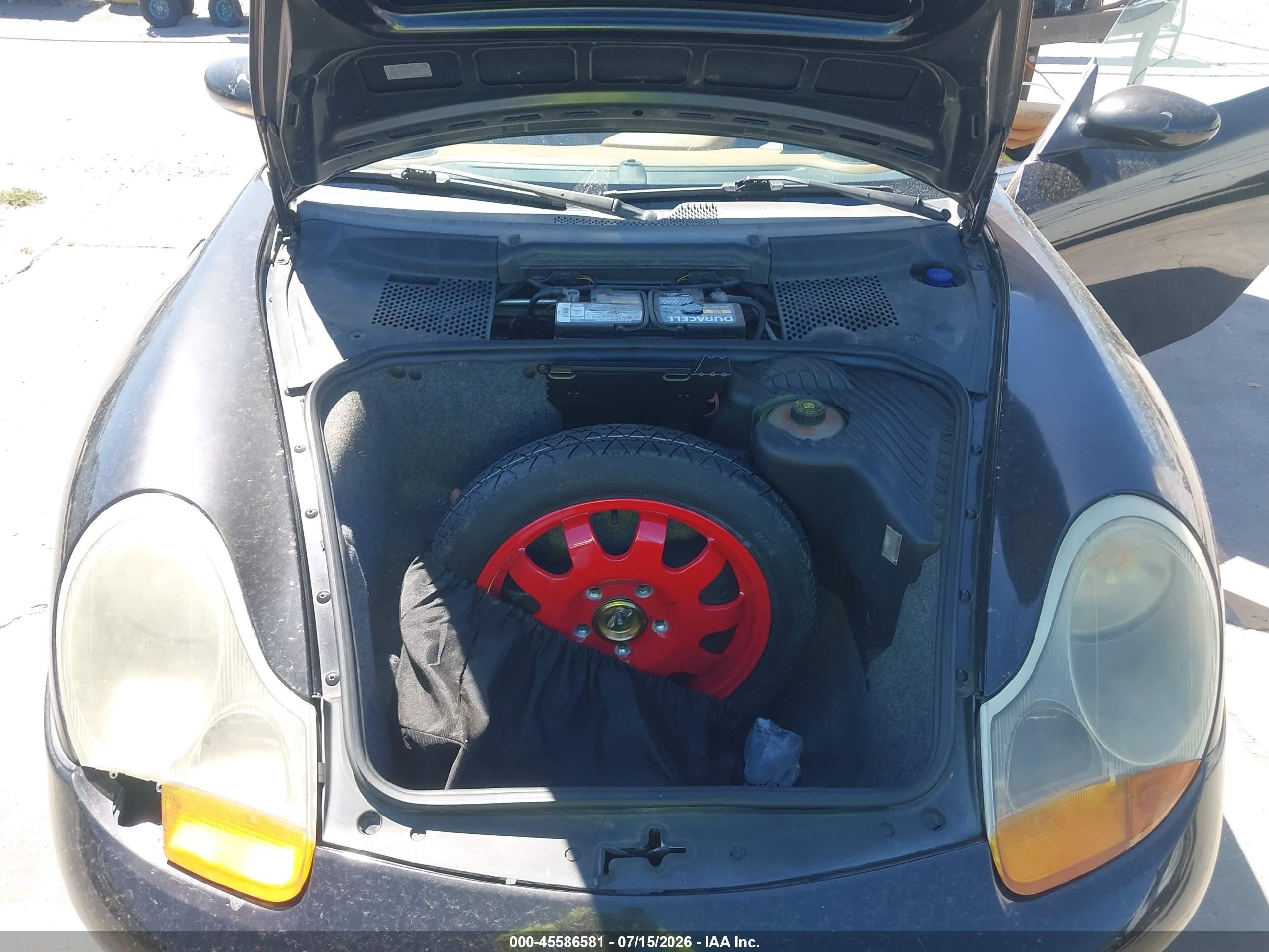 1998 Porsche Boxster   Black vin: WP0CA2988WU624452
