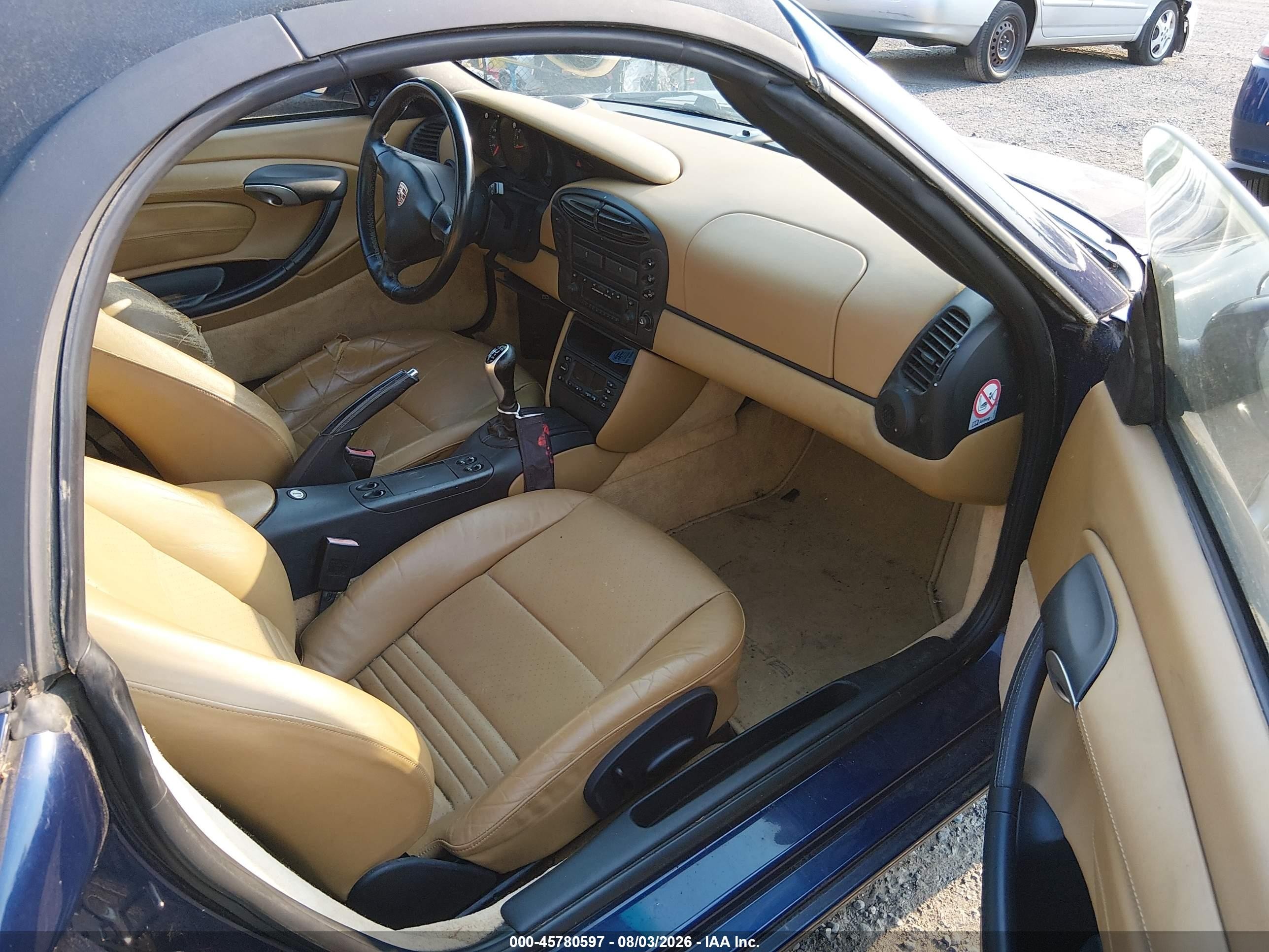 2002 Porsche Boxster   Blue vin: WP0CA29892U624180