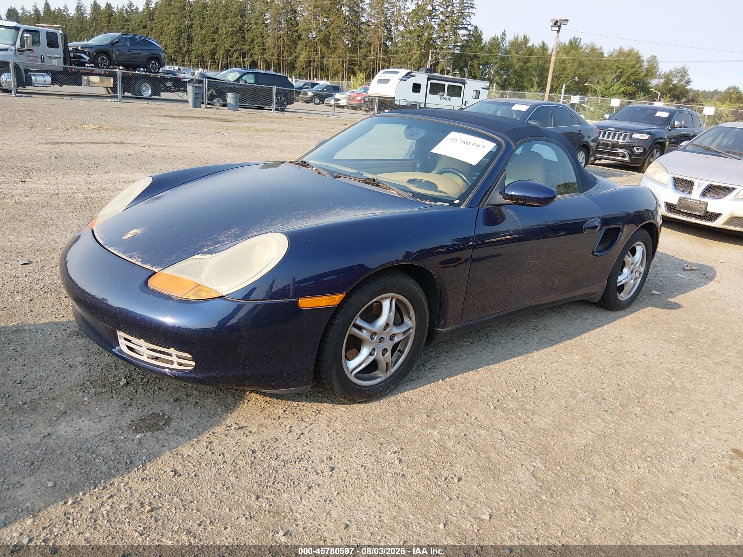 2002 Porsche Boxster   Blue vin: WP0CA29892U624180