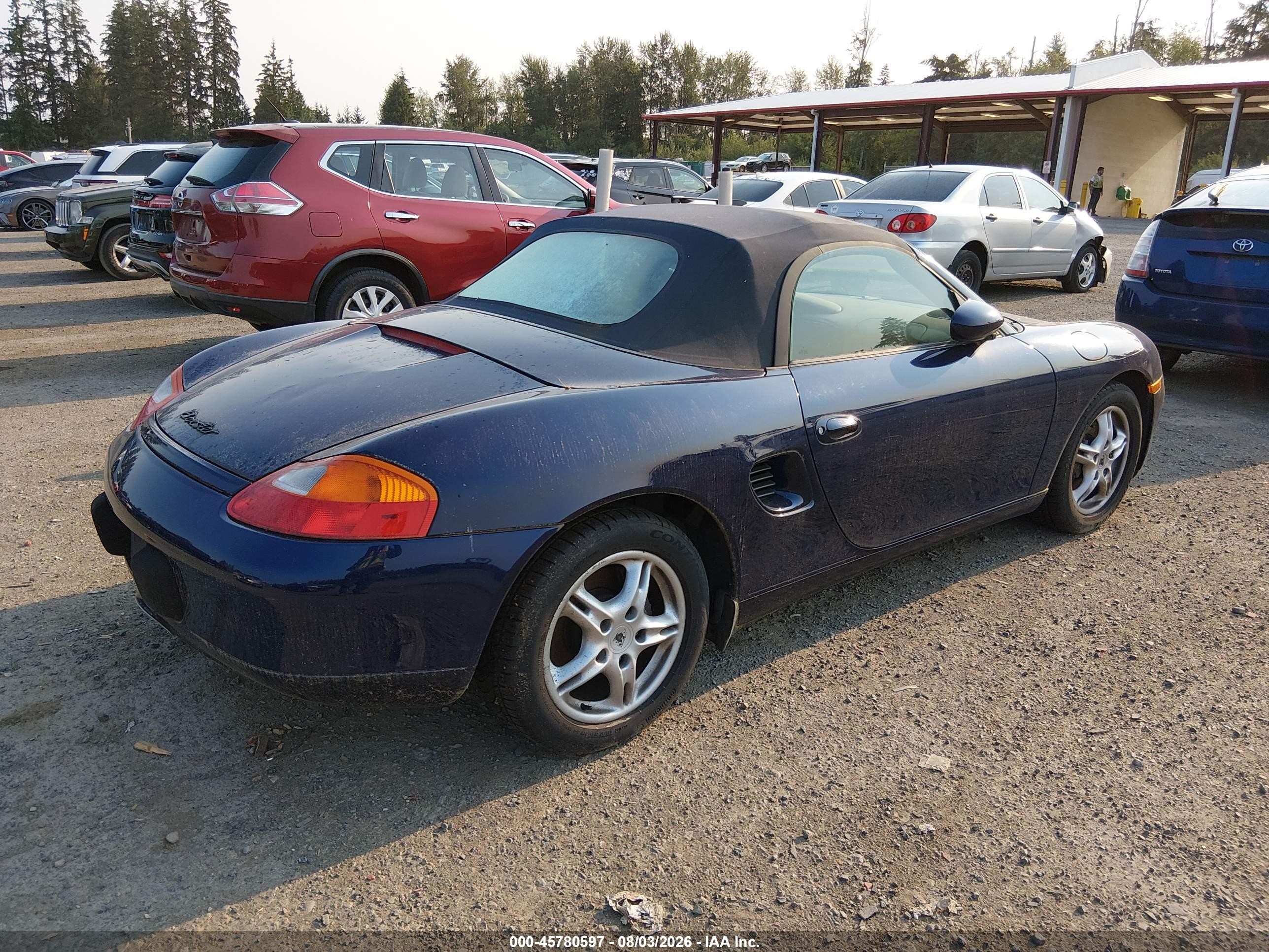 2002 Porsche Boxster   Blue vin: WP0CA29892U624180