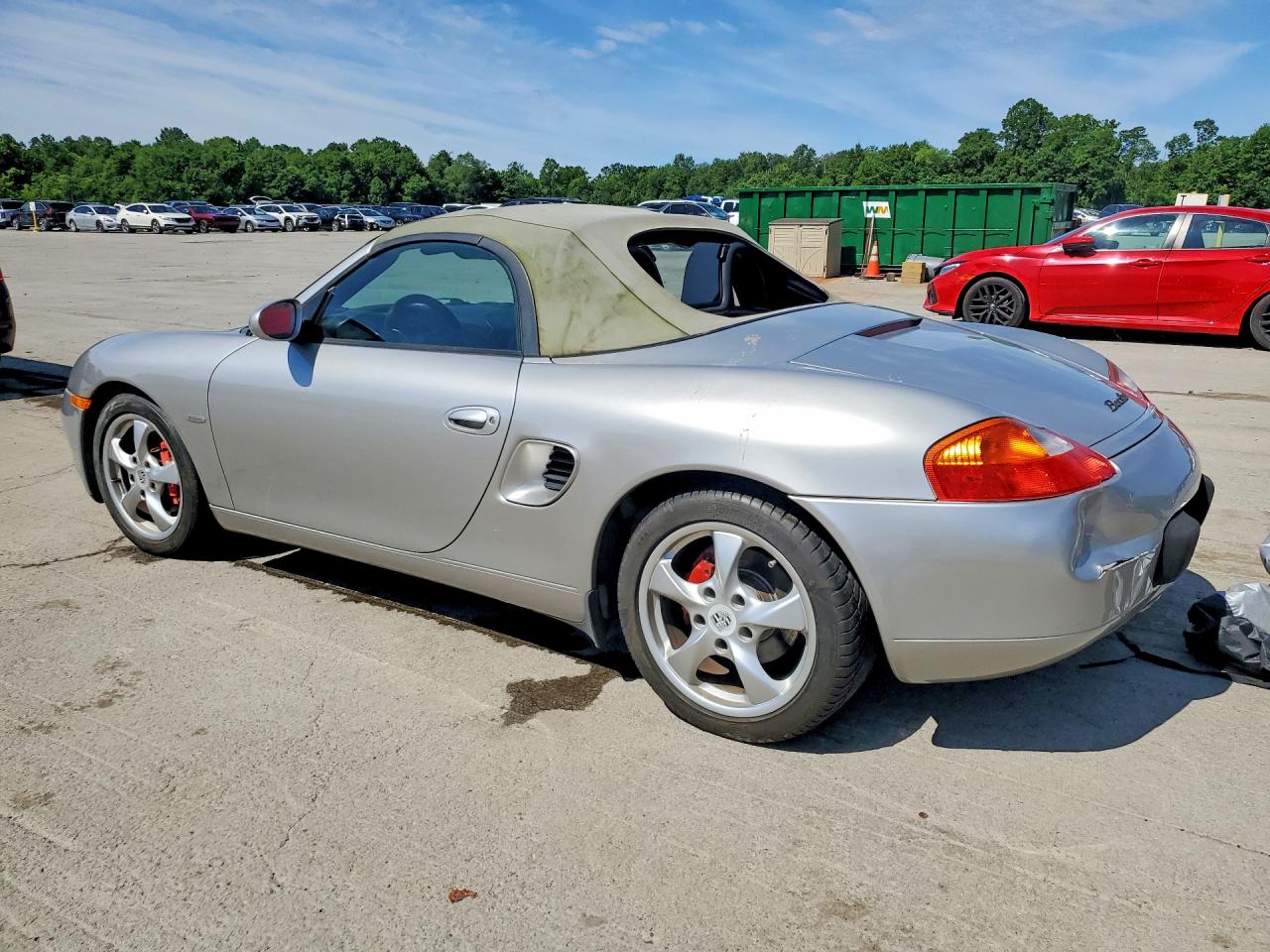 2002 Porsche Boxster Silver vin: WP0CA29892U624423