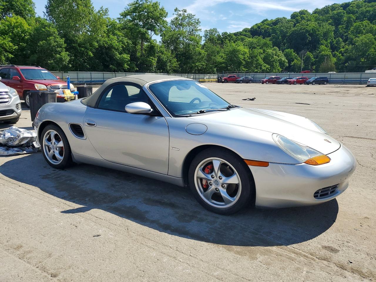 2002 Porsche Boxster Silver vin: WP0CA29892U624423