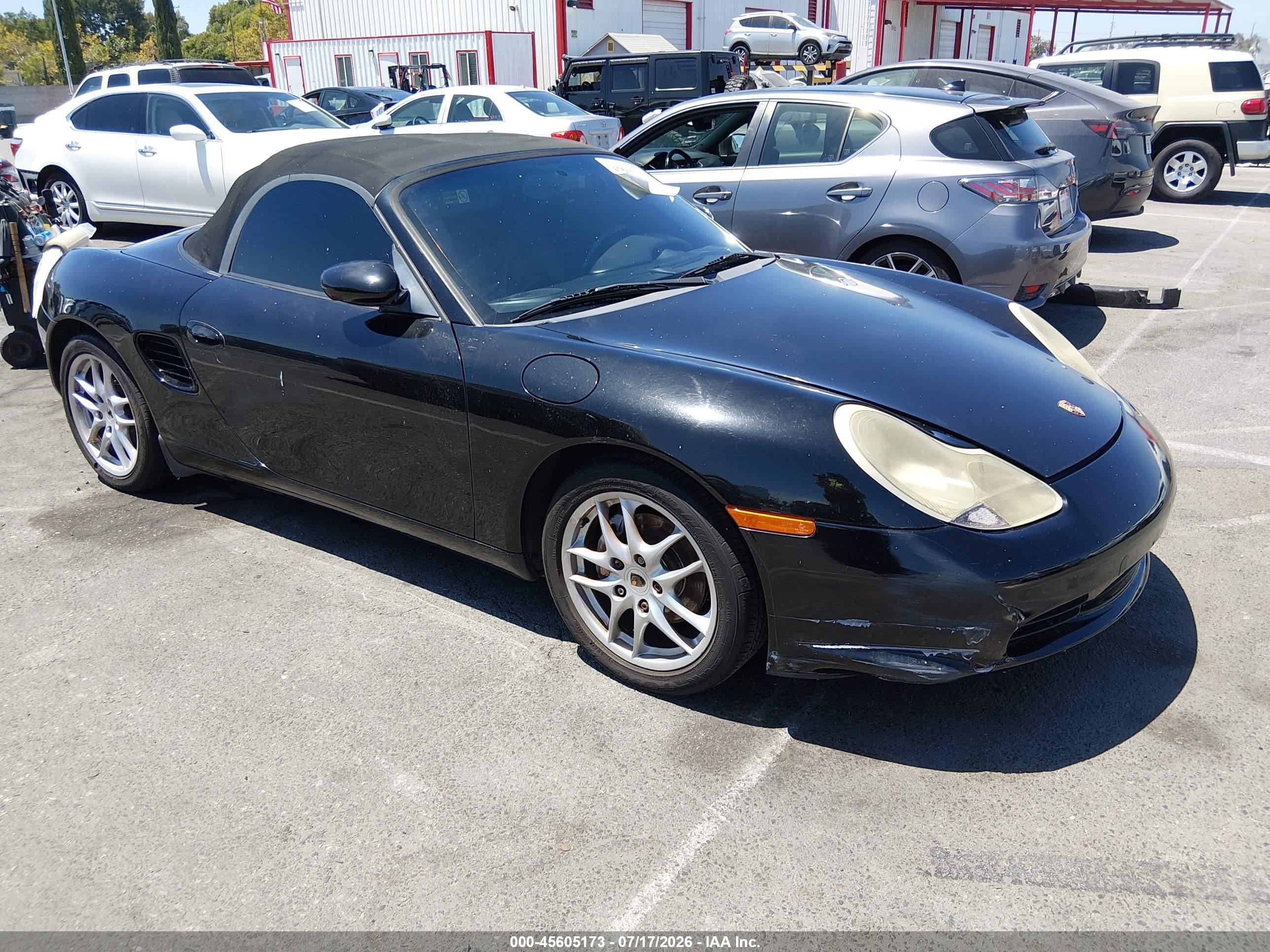 2003 Porsche Boxster   Black vin: WP0CA29893U620518