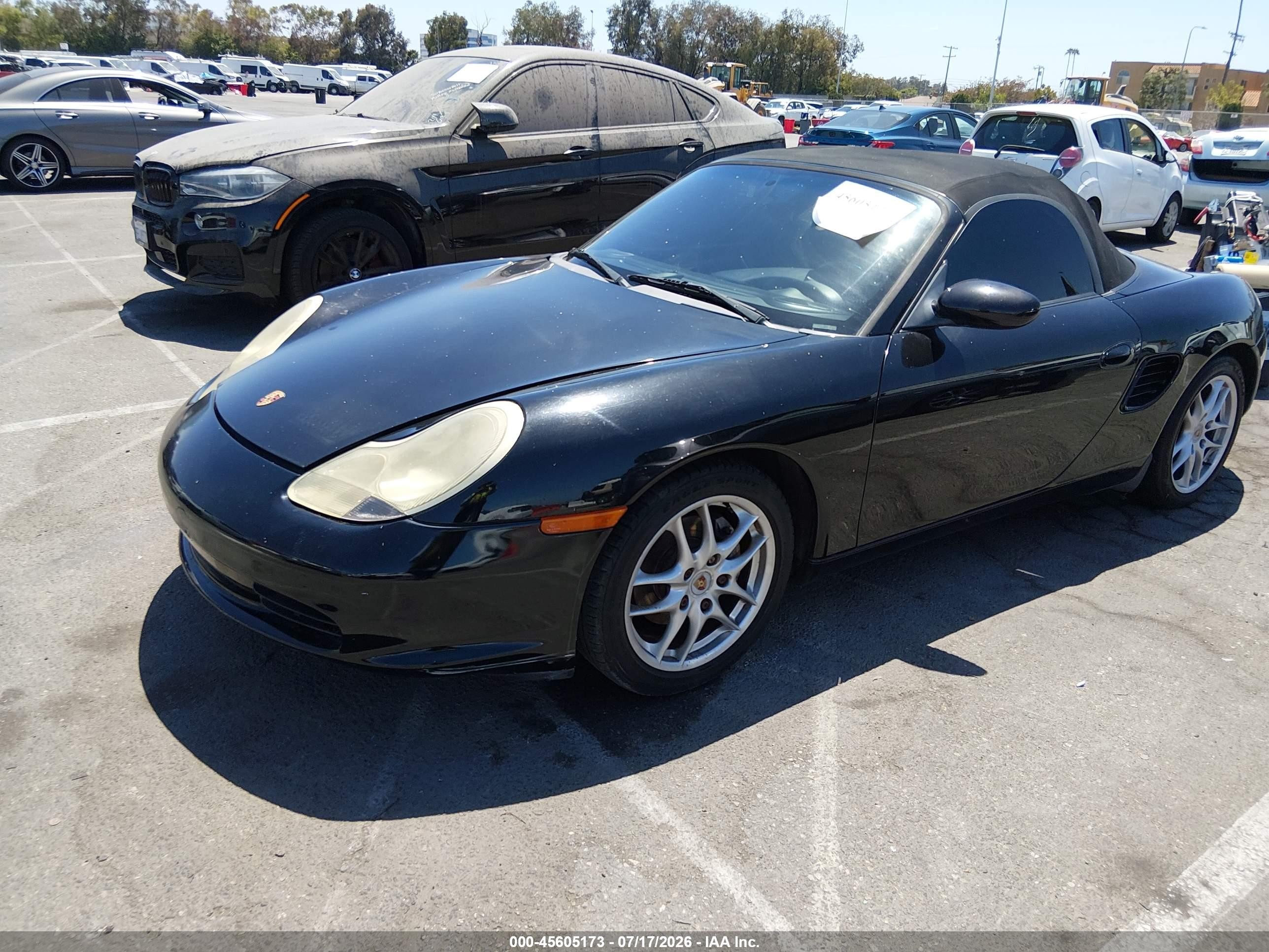 2003 Porsche Boxster   Black vin: WP0CA29893U620518
